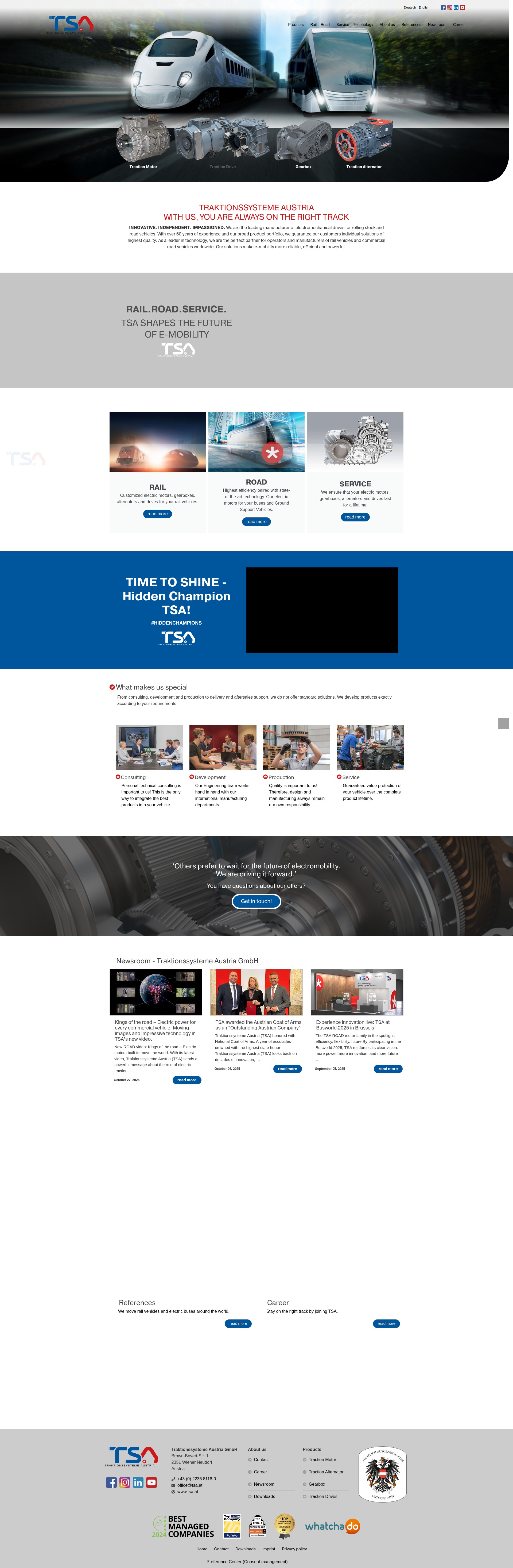 Screenshot of tsa.at