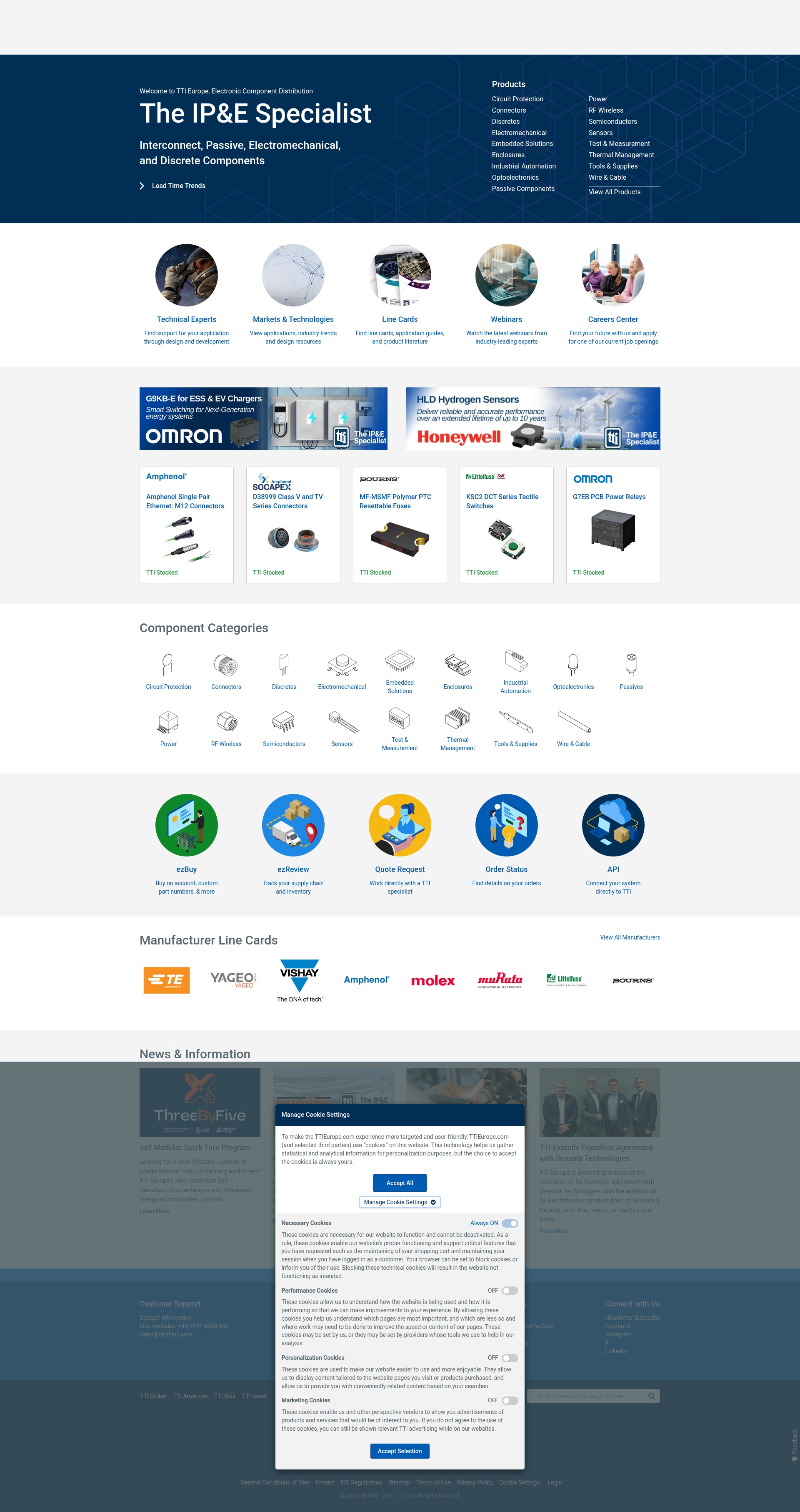 Screenshot of ttieurope.com