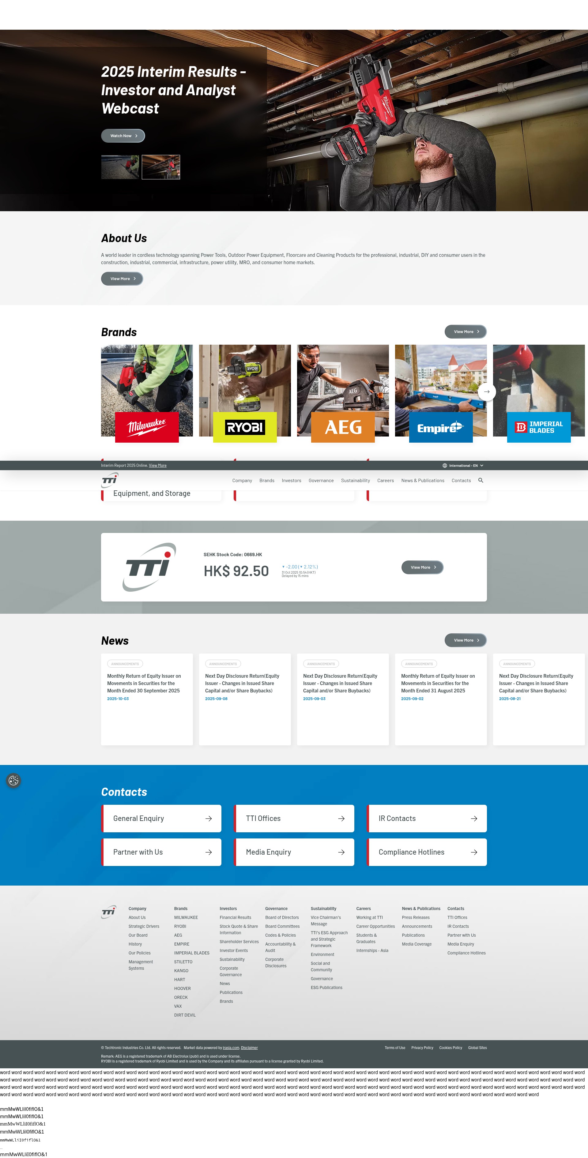 Screenshot of ttigroup.com