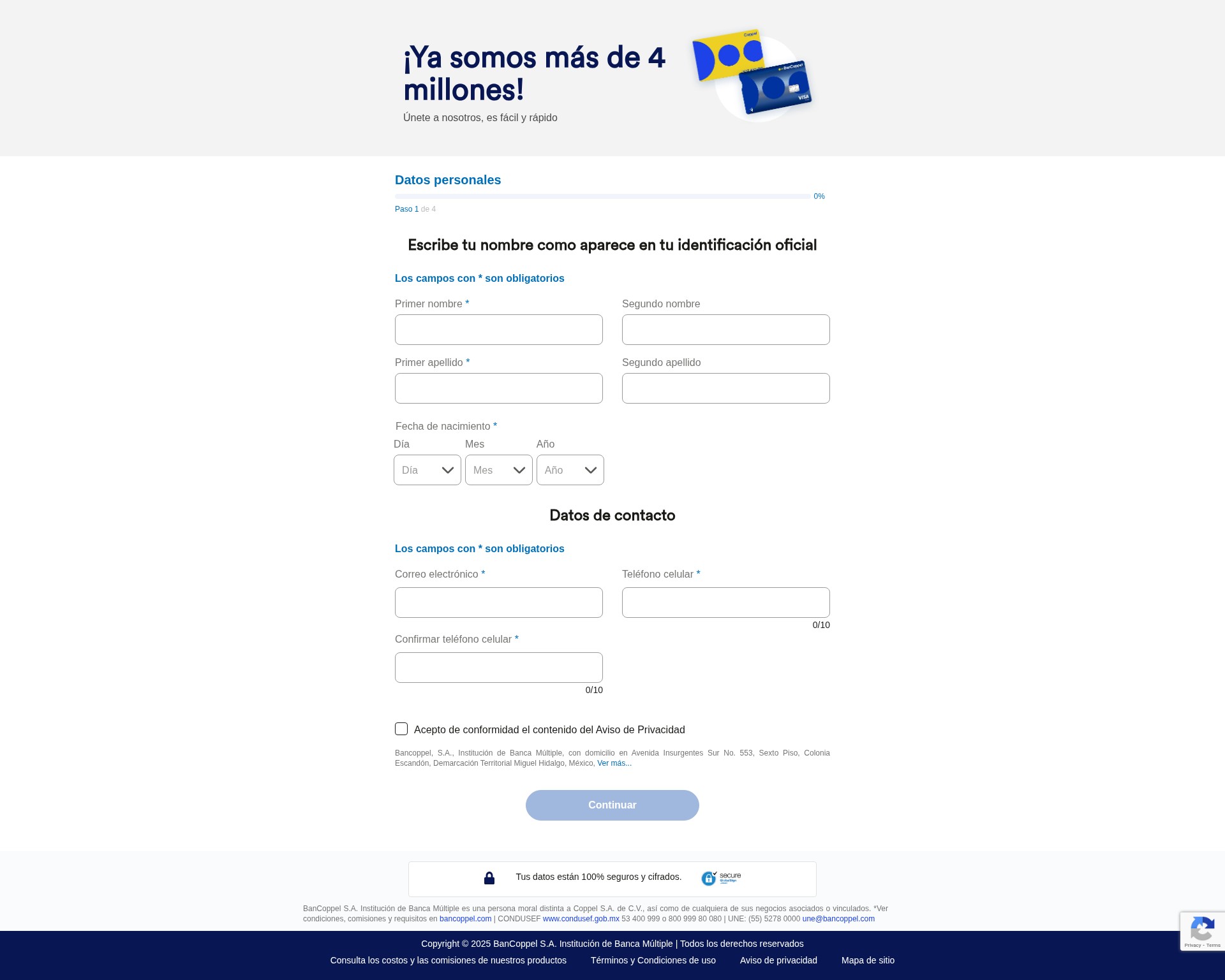 Screenshot of tucredito.bancoppel.com