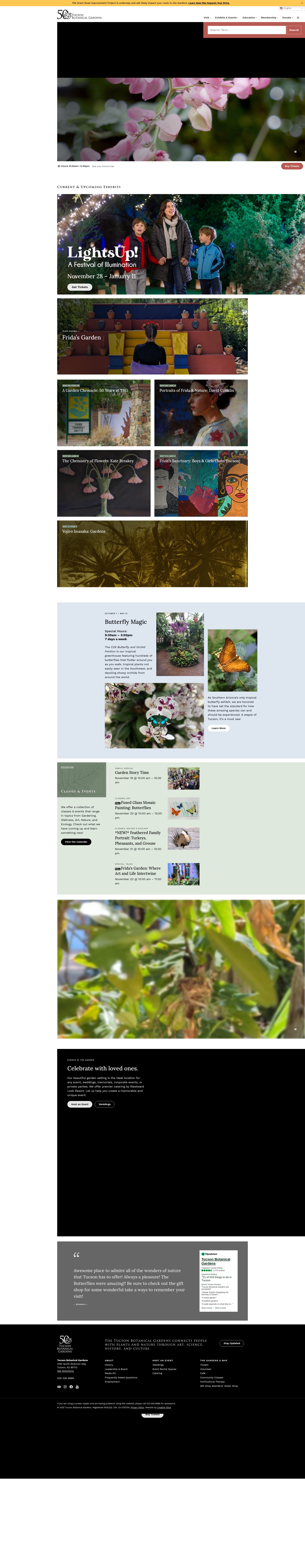 Screenshot of tucsonbotanical.org