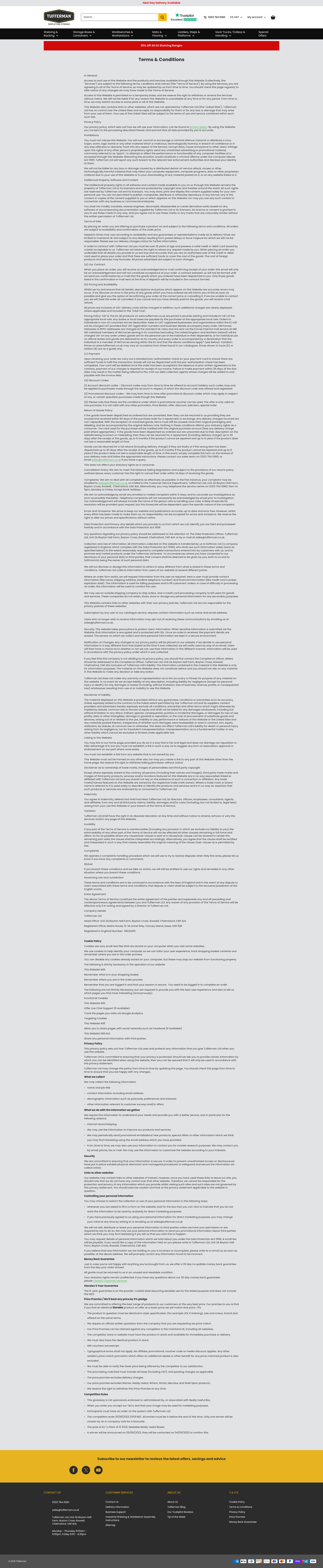 Screenshot of tufferman.co.uk