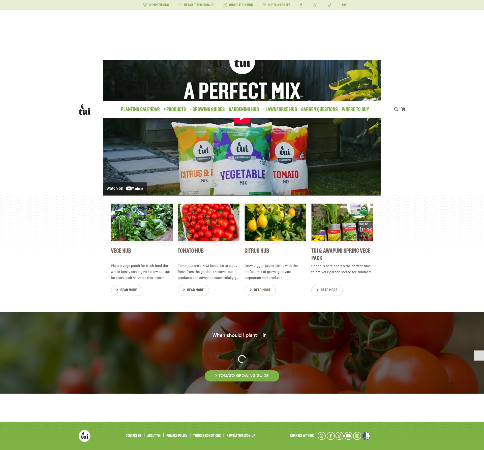 Screenshot of tuigarden.co.nz