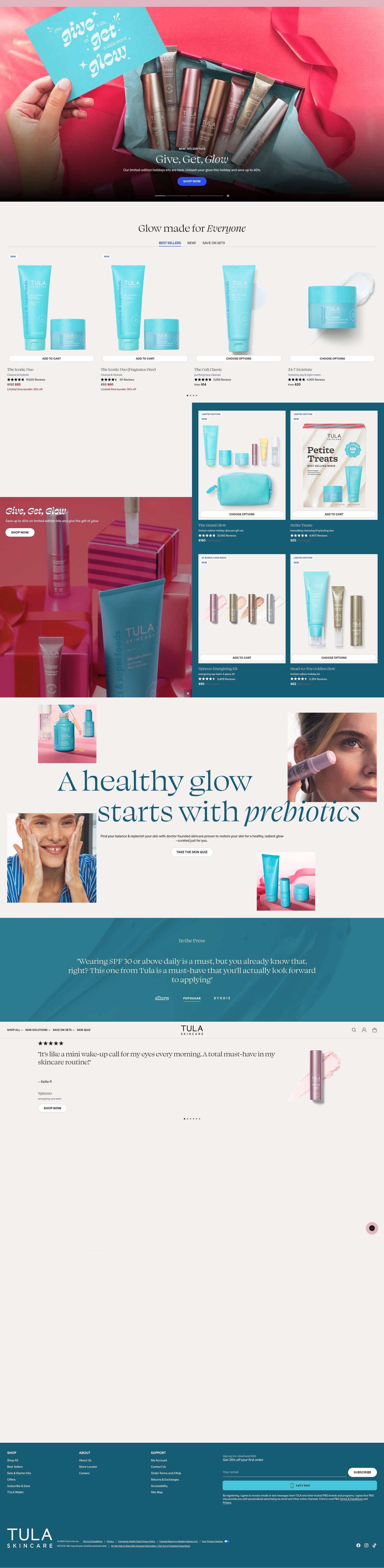 Screenshot of tula.com