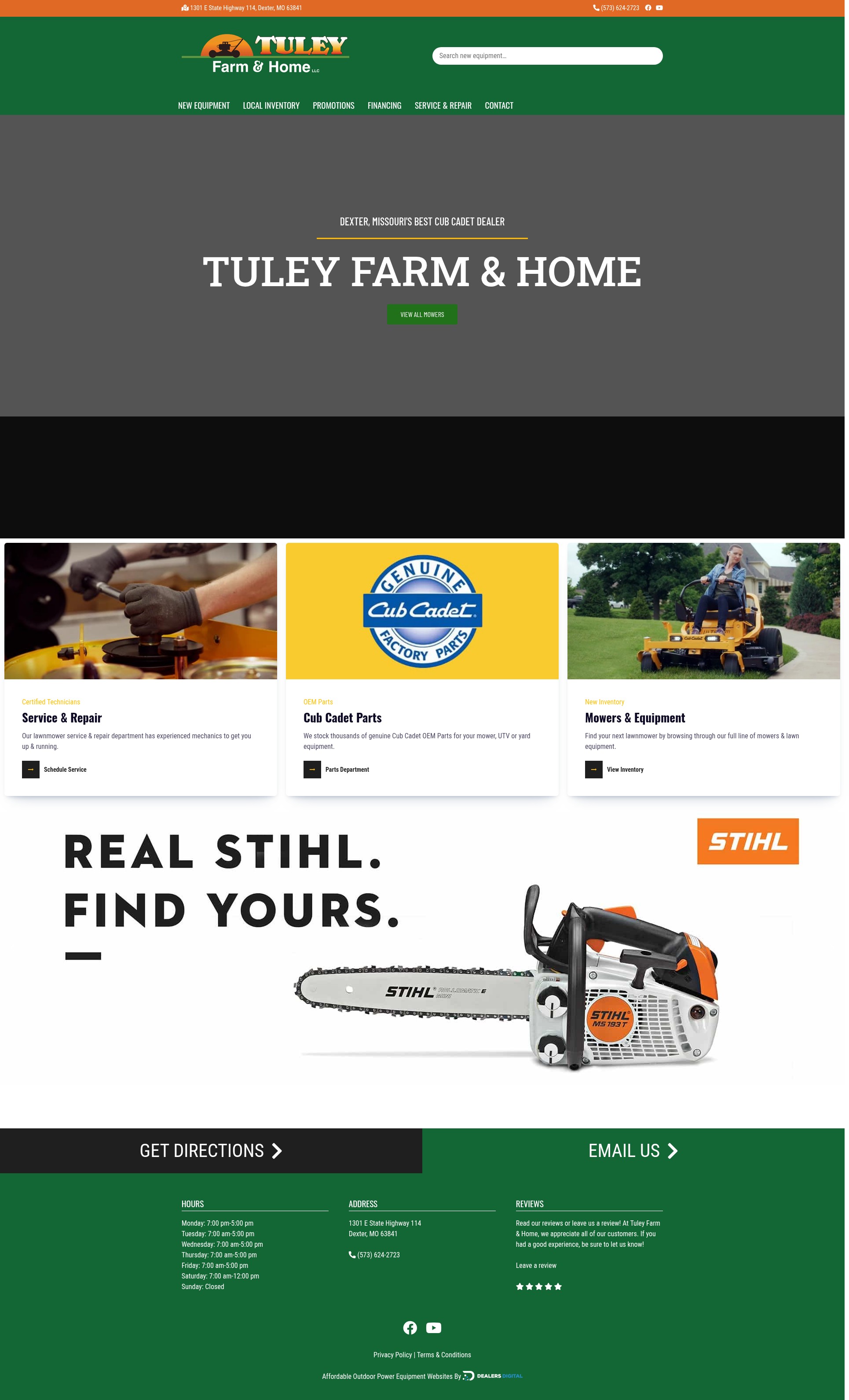 Screenshot of tuleys.us