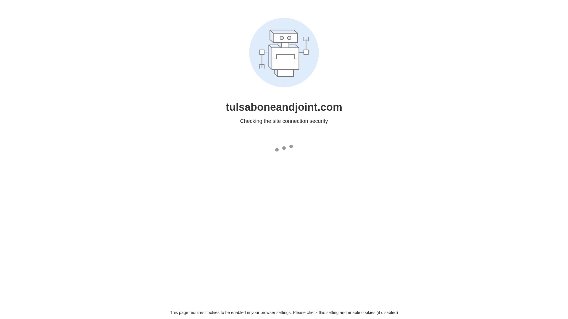 Screenshot of tulsaboneandjoint.com