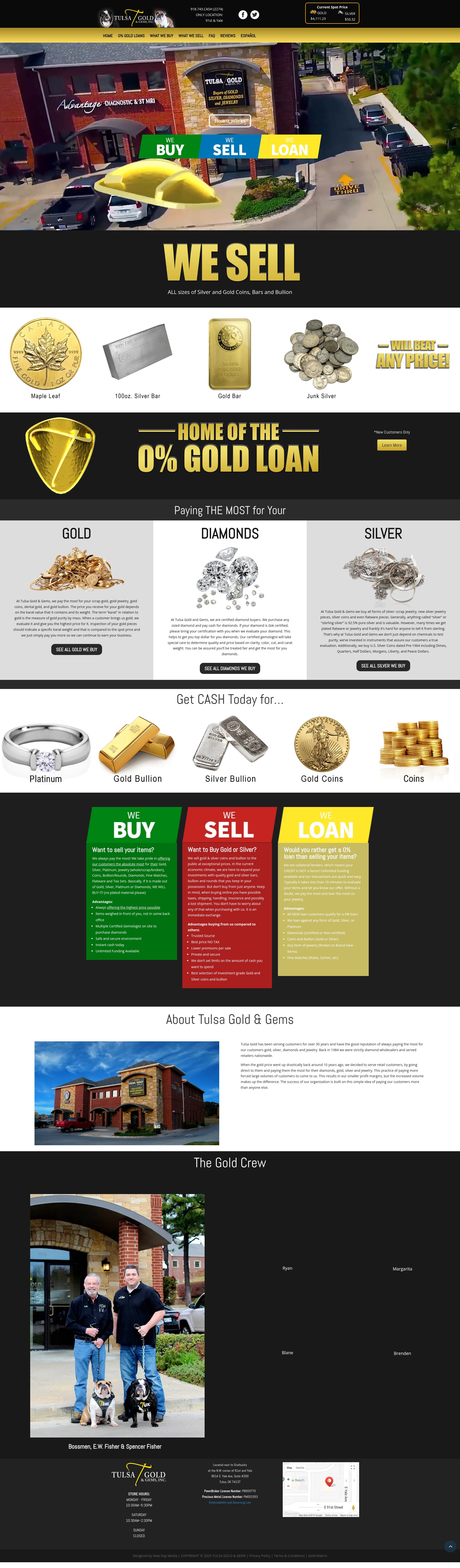 Screenshot of tulsagold.com