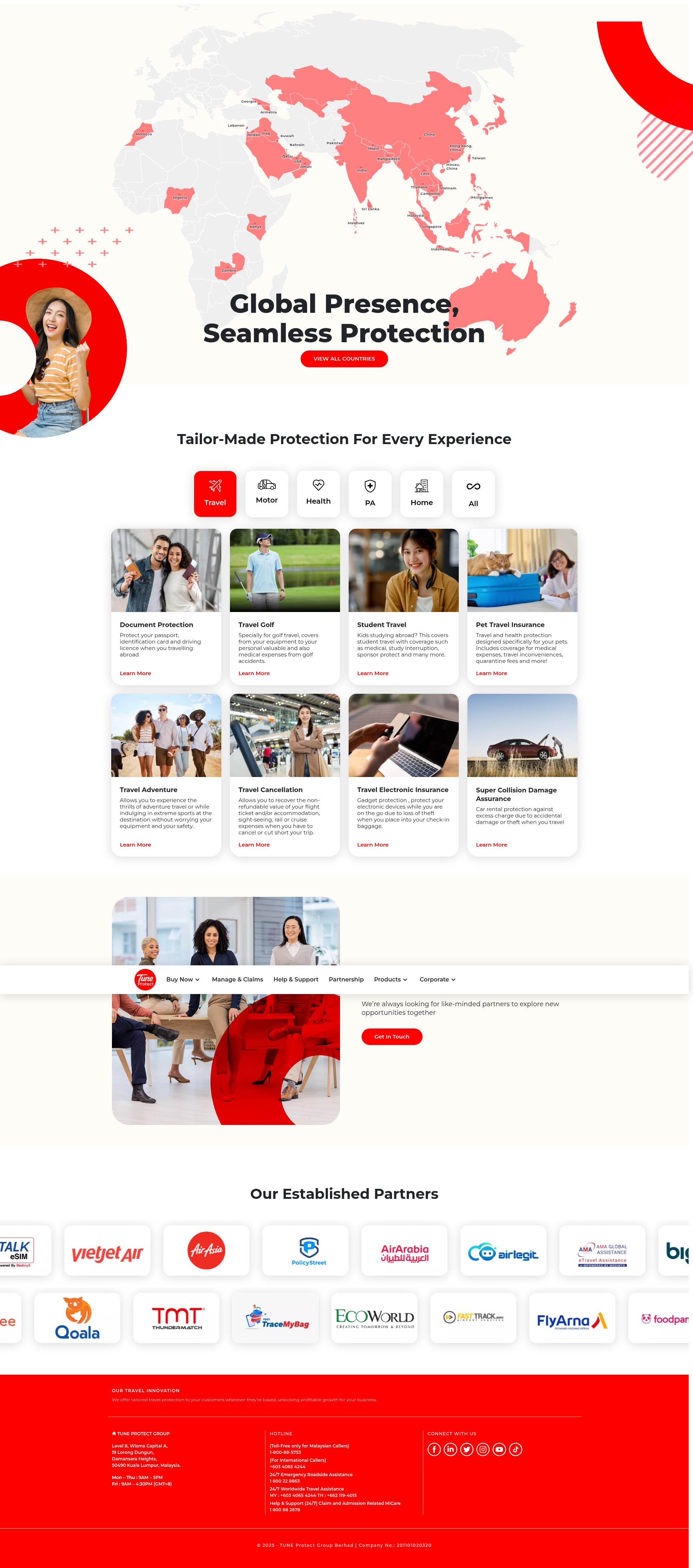 Screenshot of tuneprotect.com