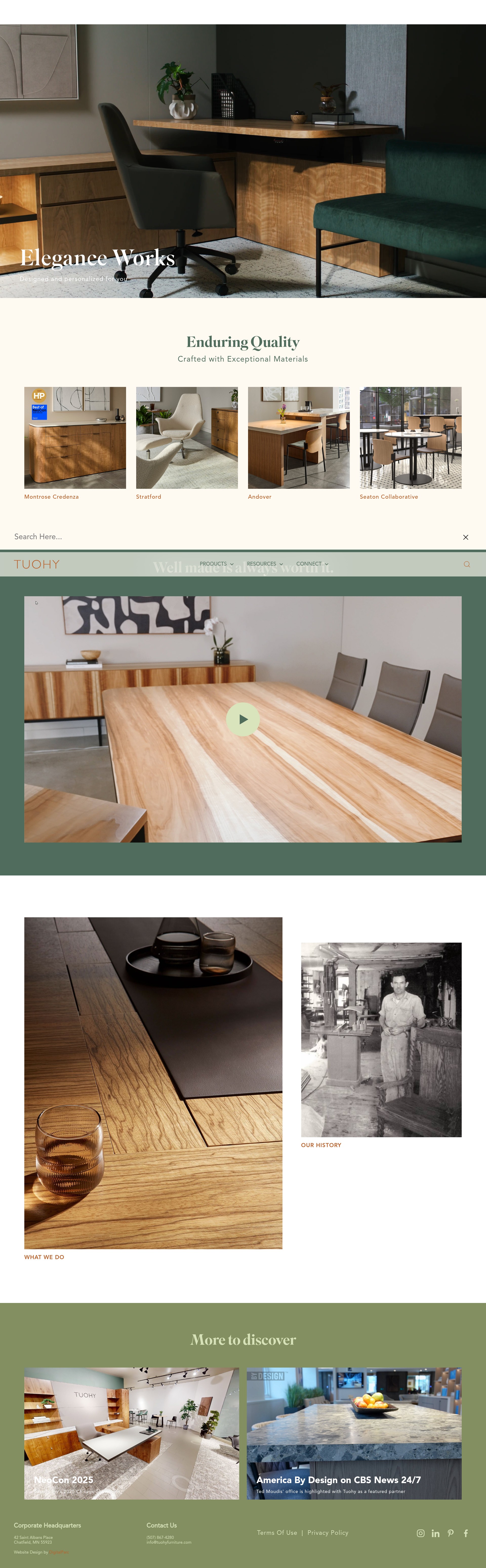 Screenshot of tuohyfurniture.com