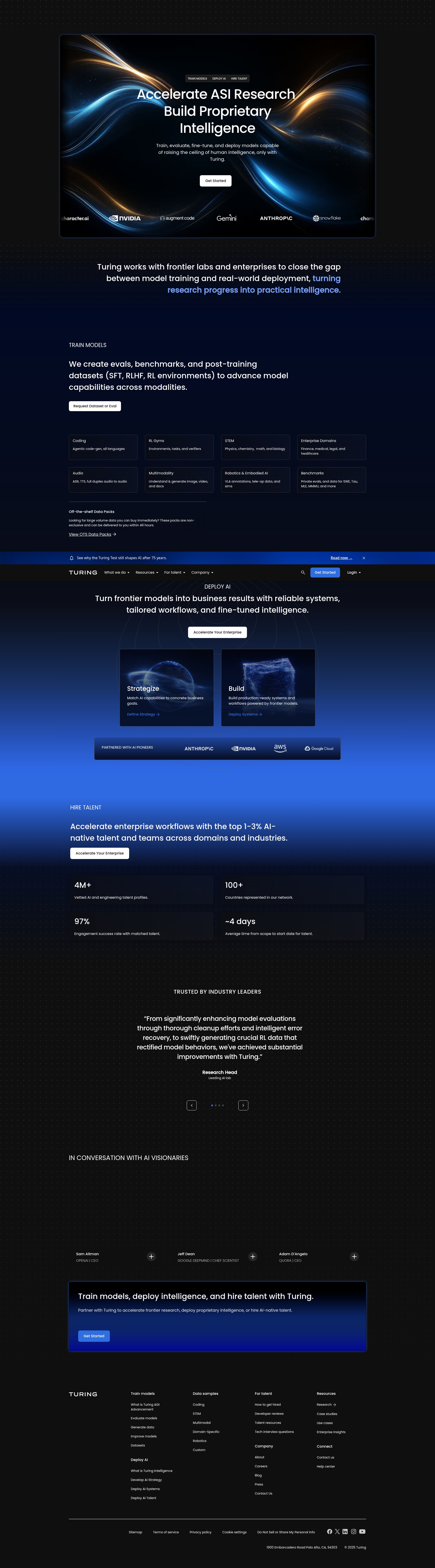 Screenshot of turing.com