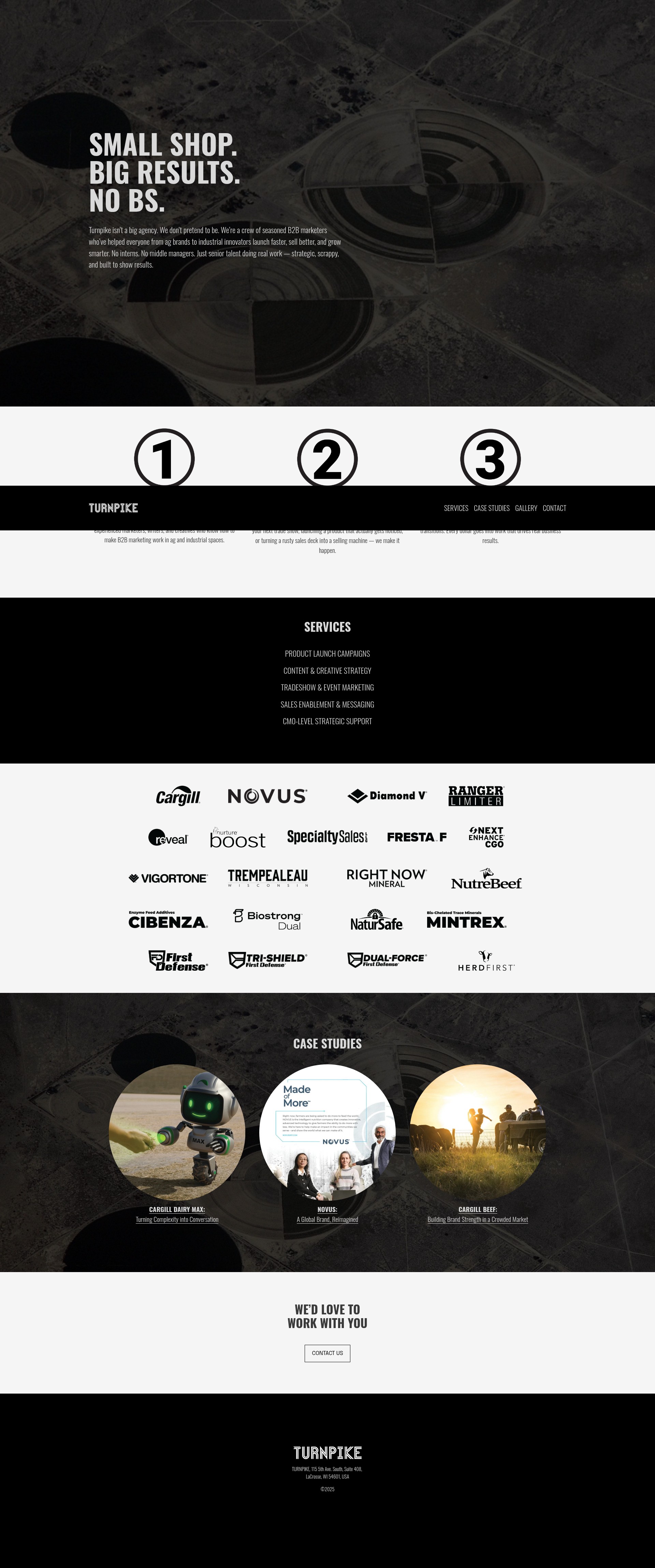 Screenshot of turnpikecreative.com