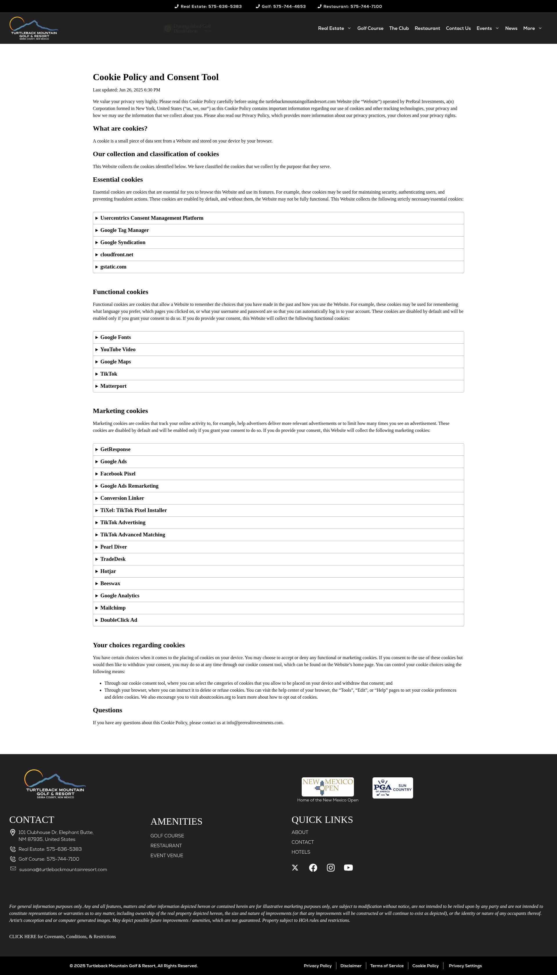 Screenshot of turtlebackmountaingolfandresort.com