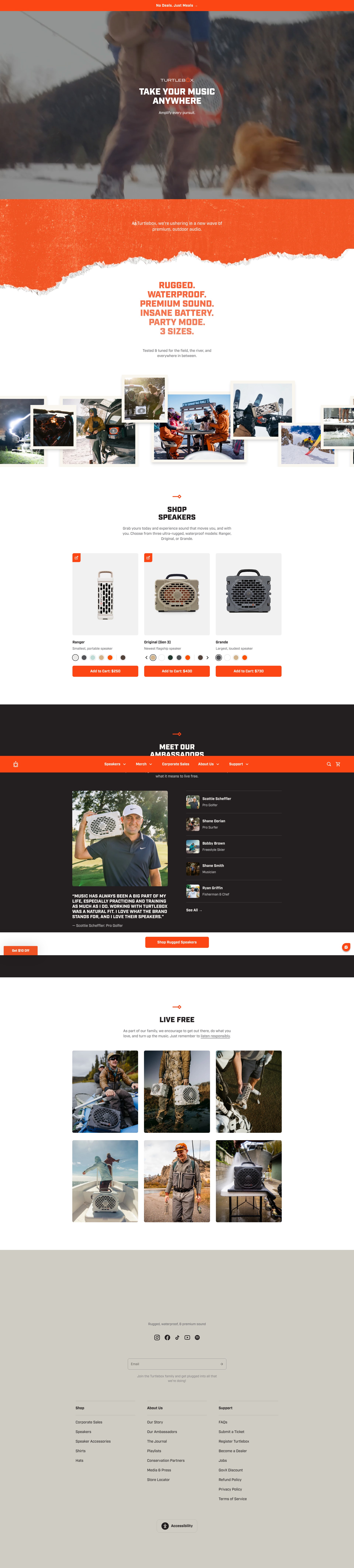 Screenshot of turtleboxaudio.com
