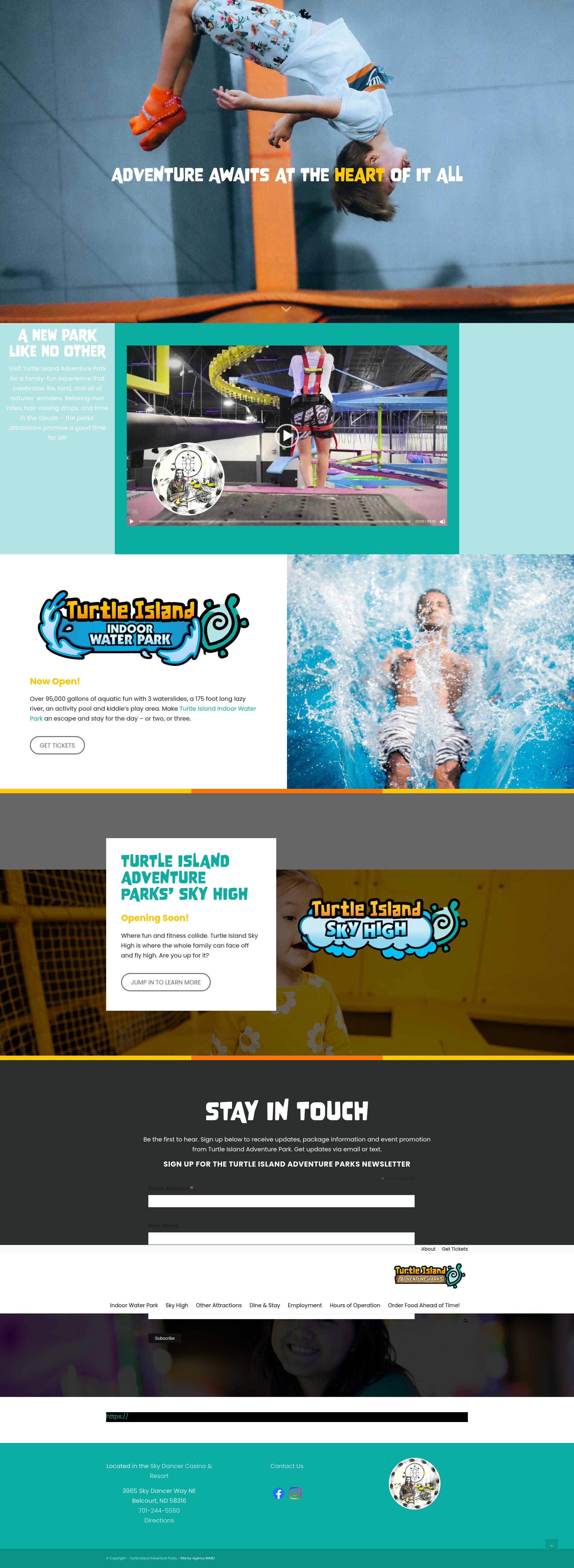 Screenshot of turtleislandadventureparks.com