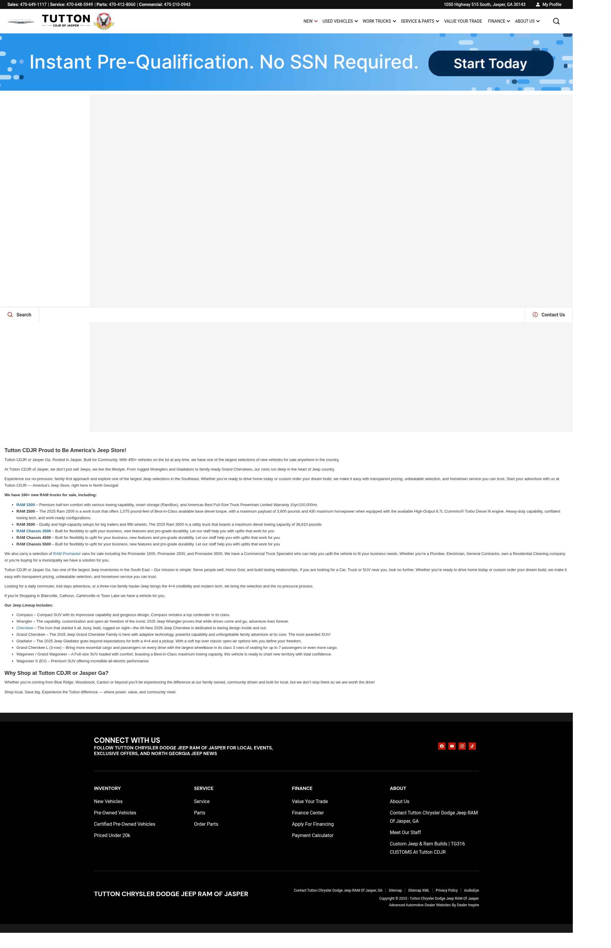 Screenshot of tuttoncdjr.com