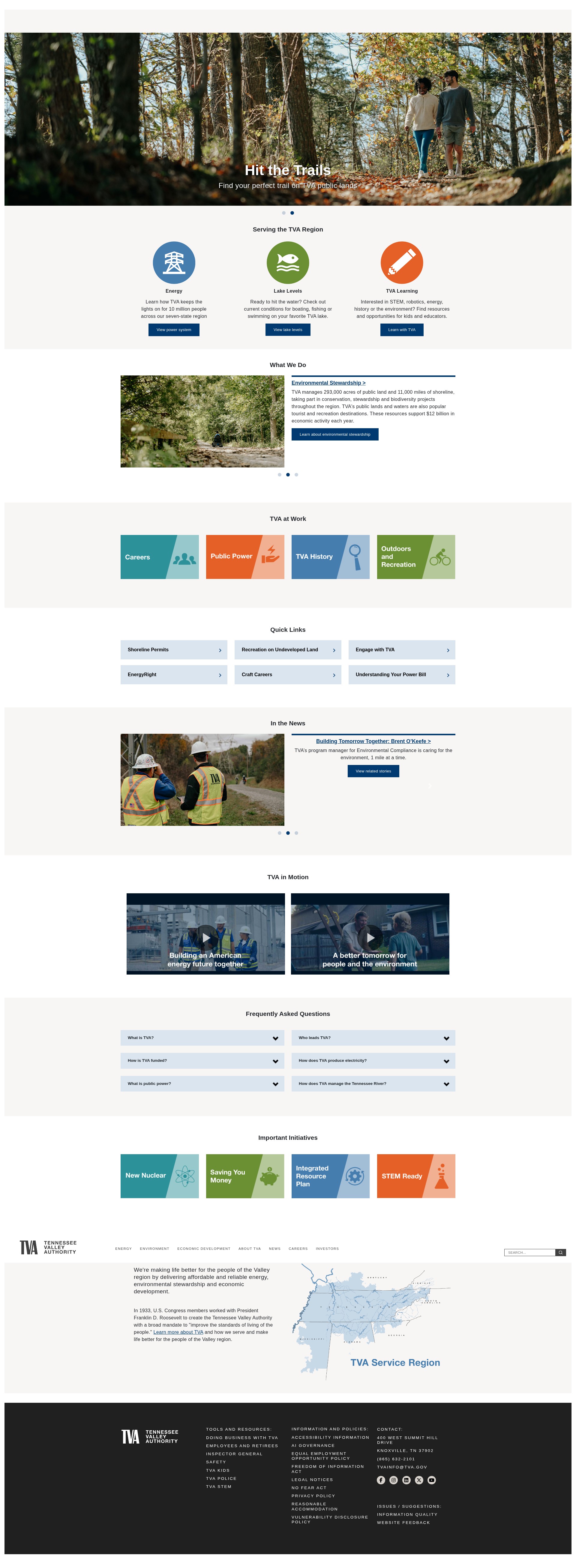 Screenshot of tva.com