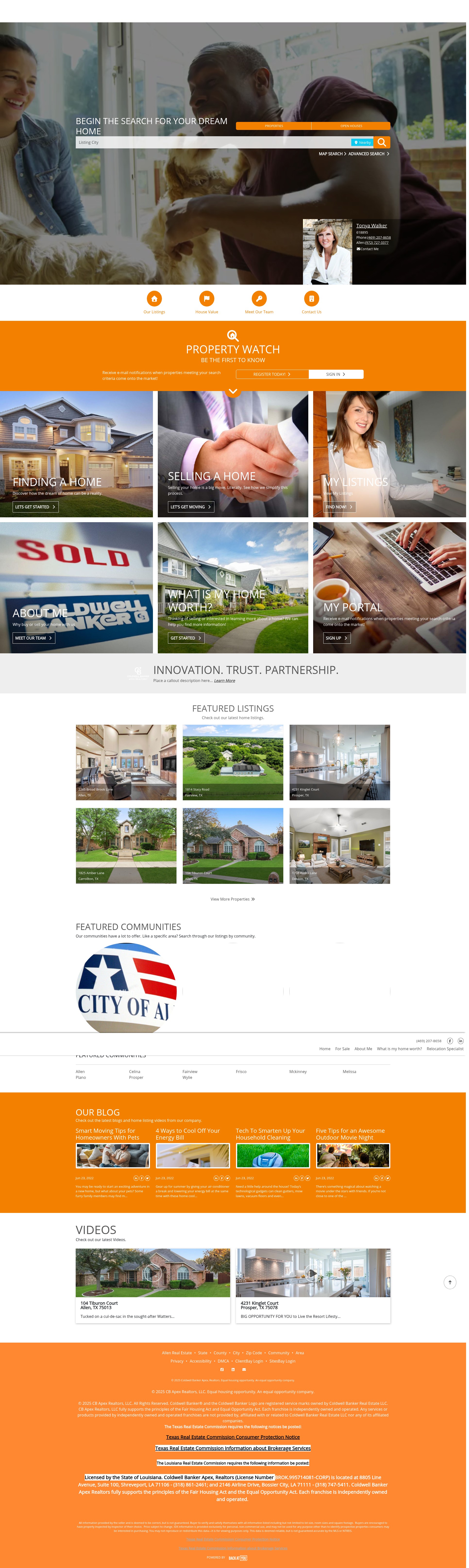 Screenshot of twalker.cbapex.com