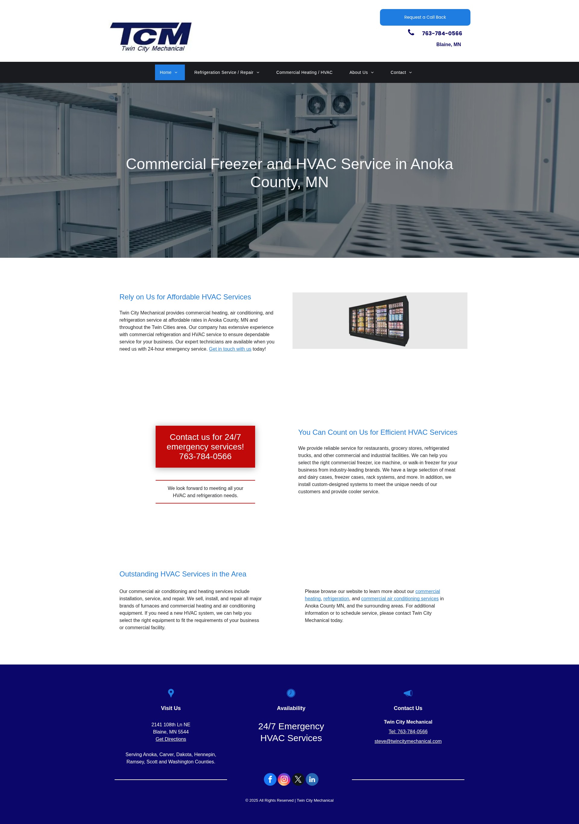 Screenshot of twincitymechanical.com