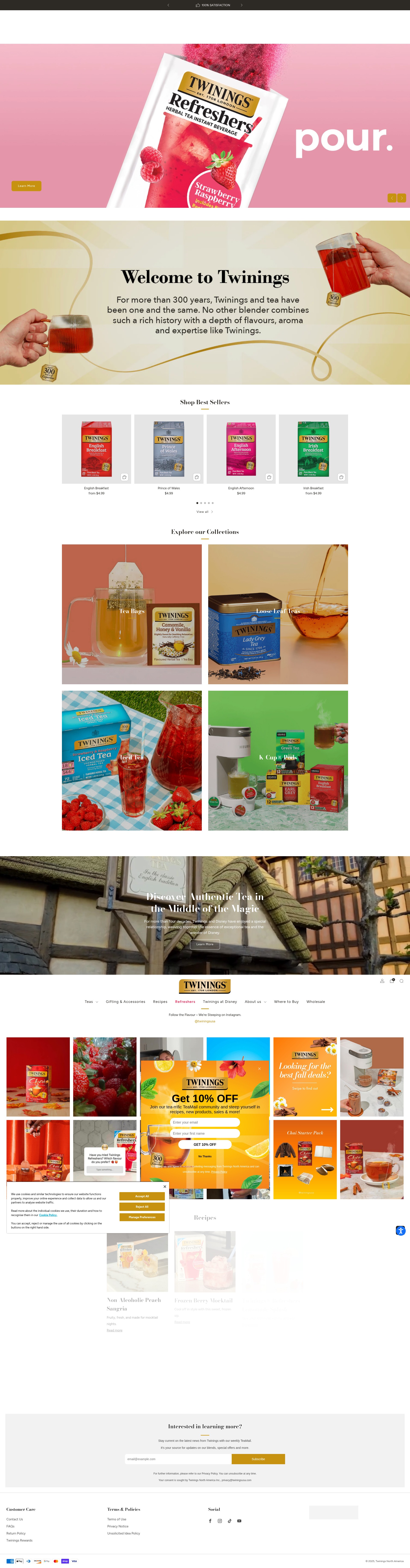 Screenshot of twiningsusa.com