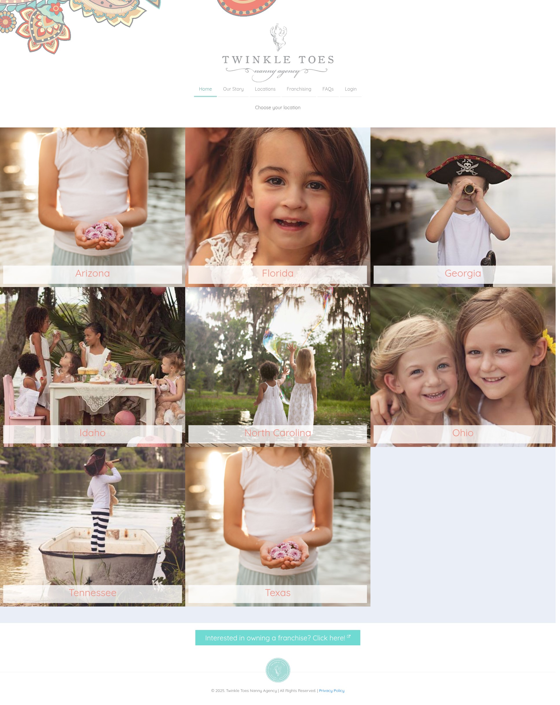 Screenshot of twinkletoesnanny.com