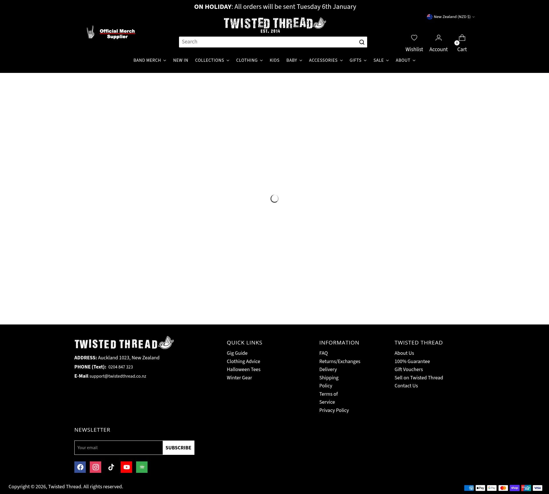 Screenshot of twistedthread.co.nz
