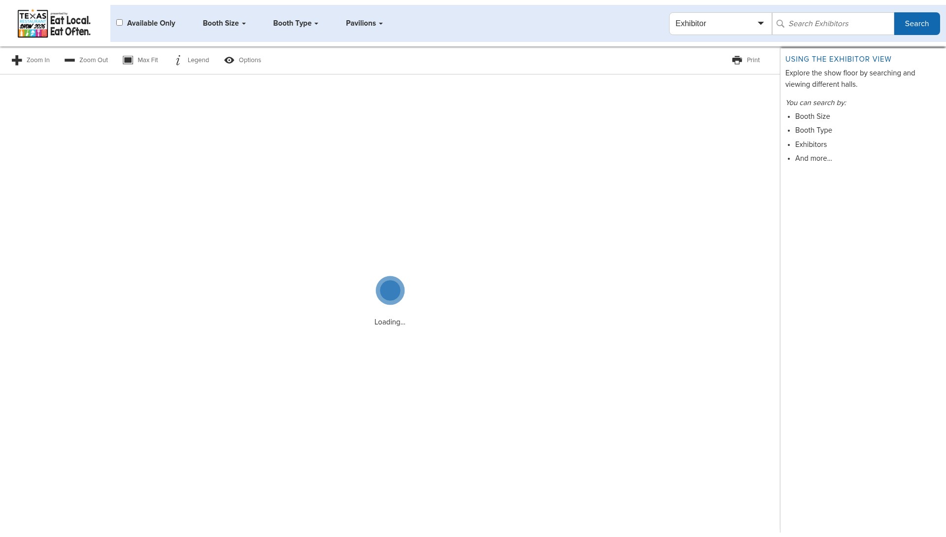 Screenshot of txrestaurantshow.com