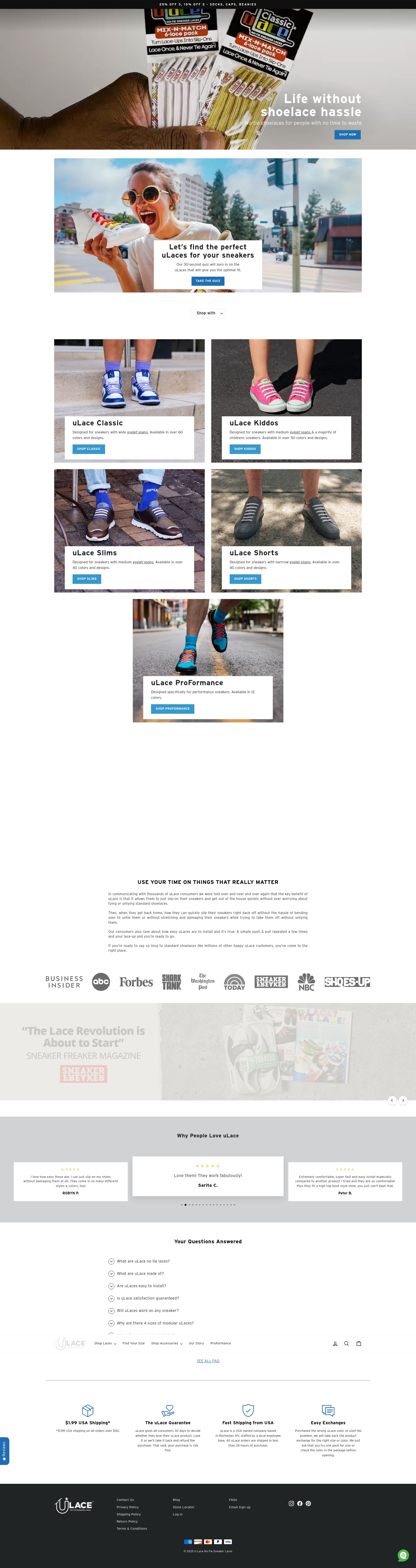 Screenshot of u-lace.com