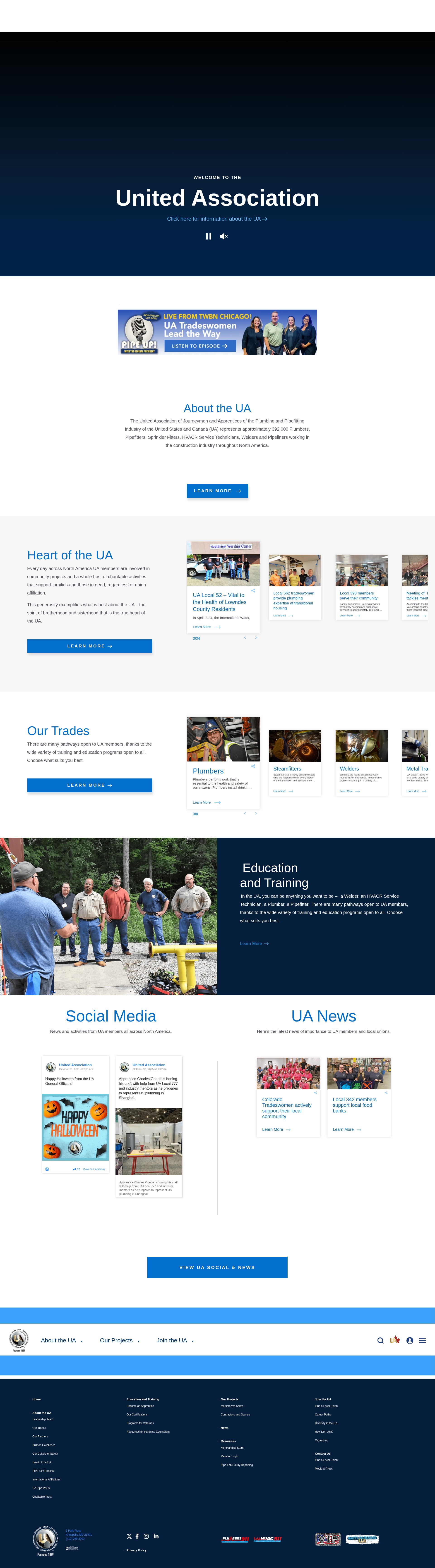 Screenshot of ua.org