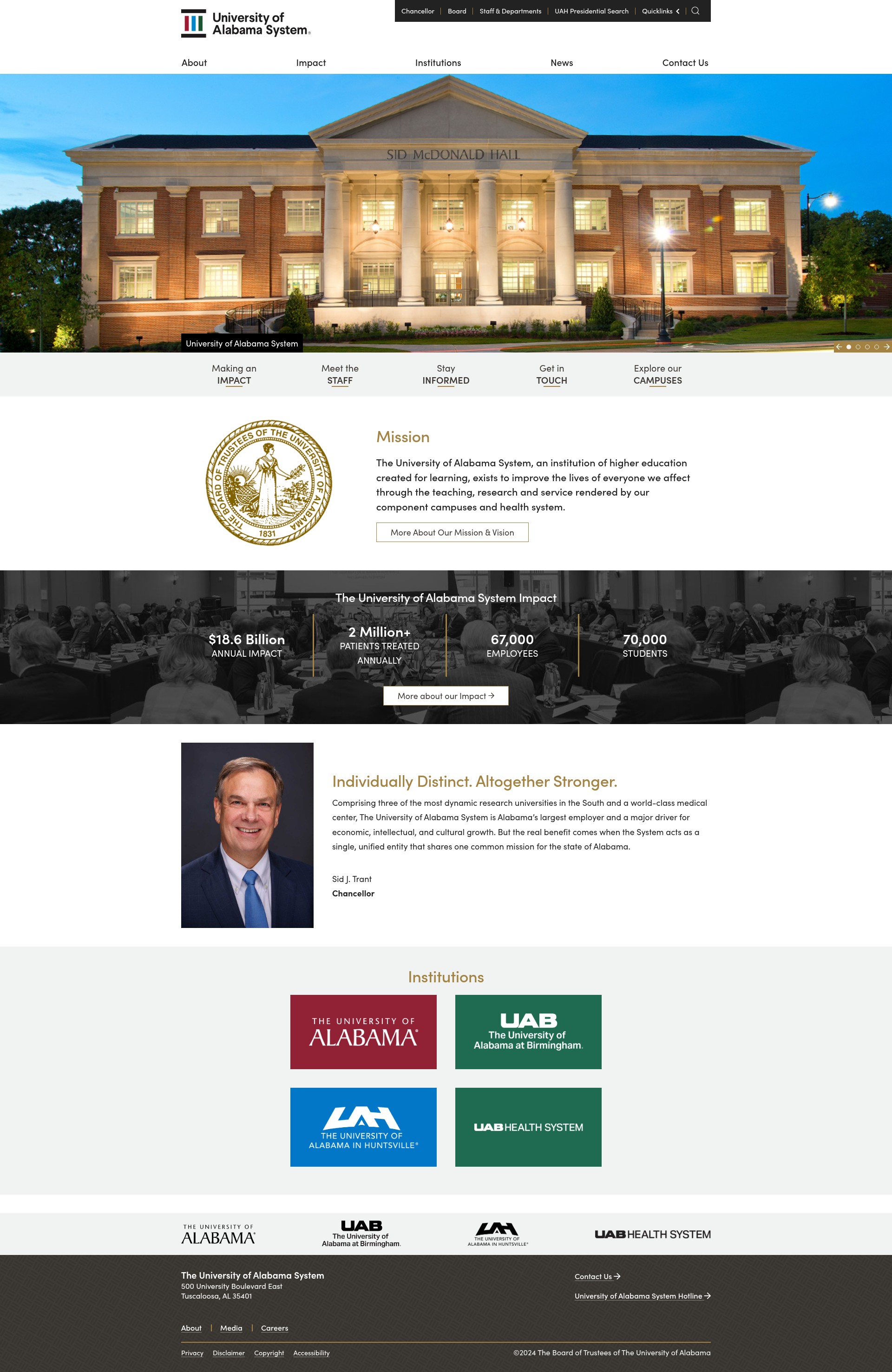 Screenshot of uab.edu