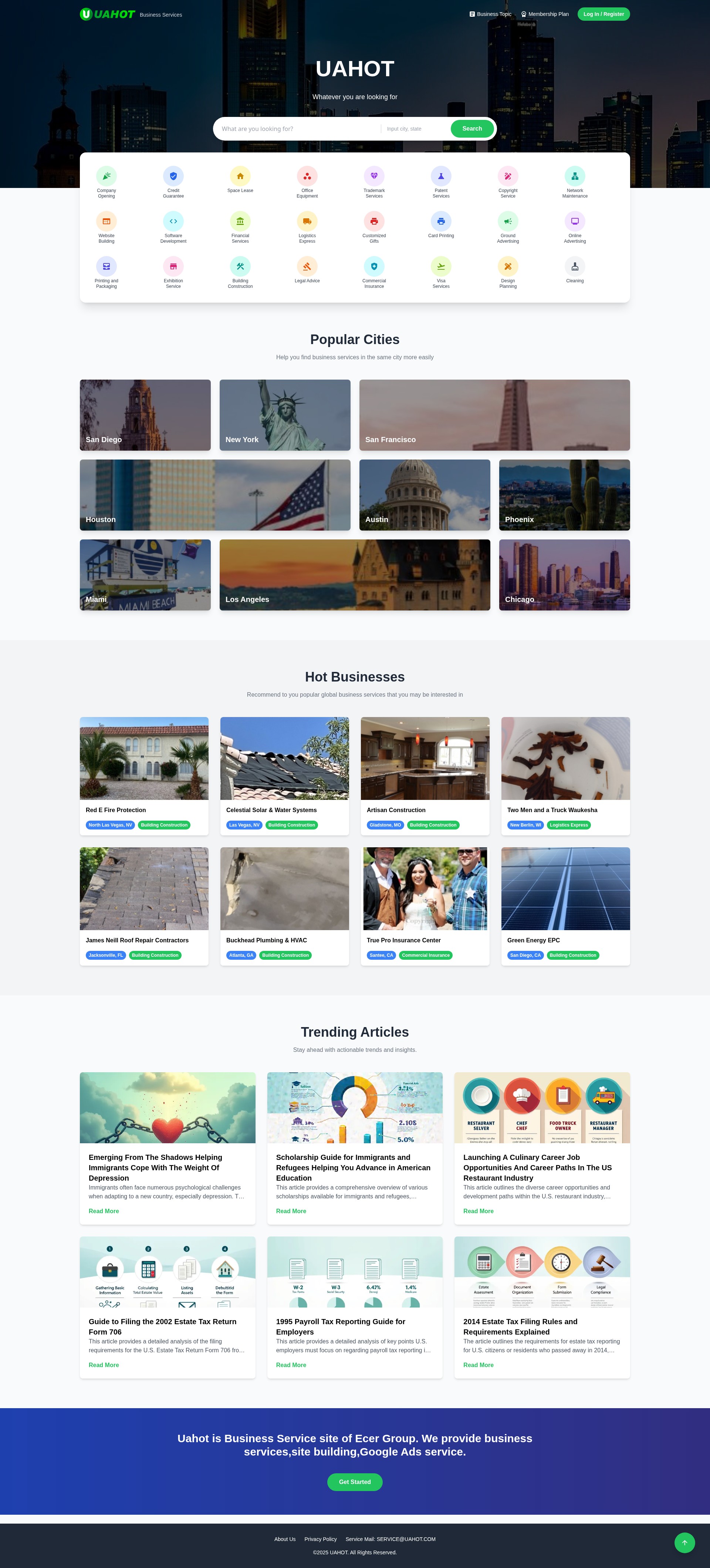 Screenshot of uahot.com
