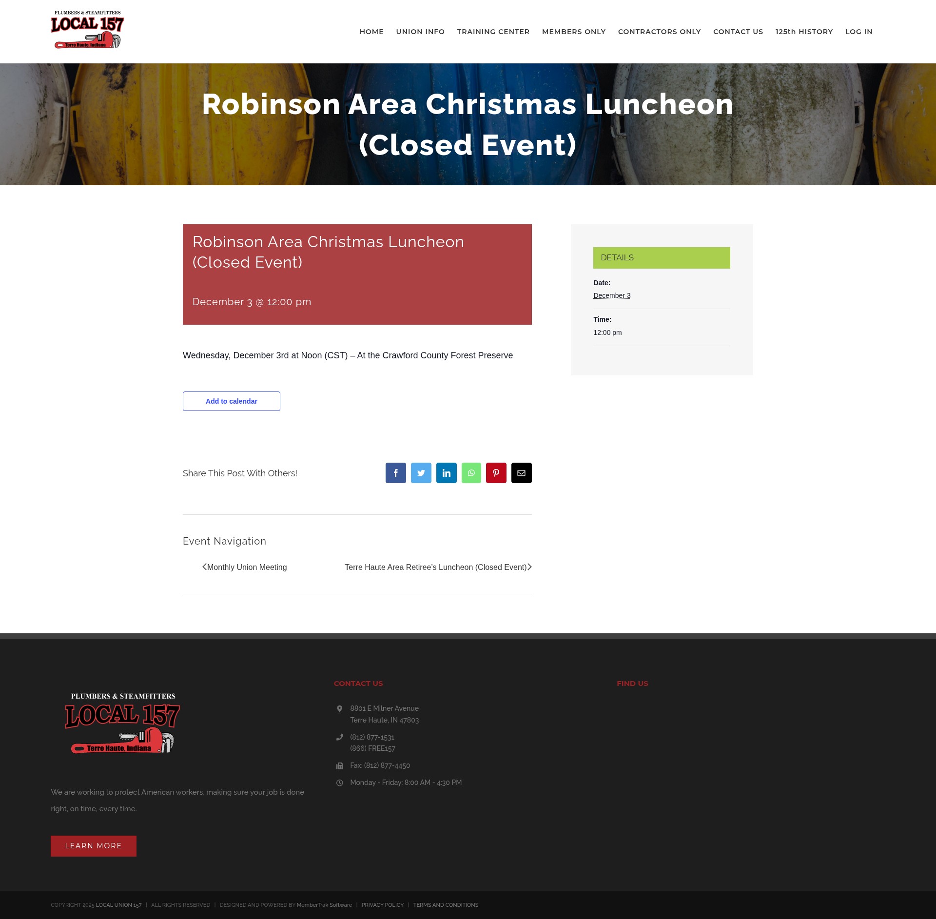 Screenshot of ualocal157.org