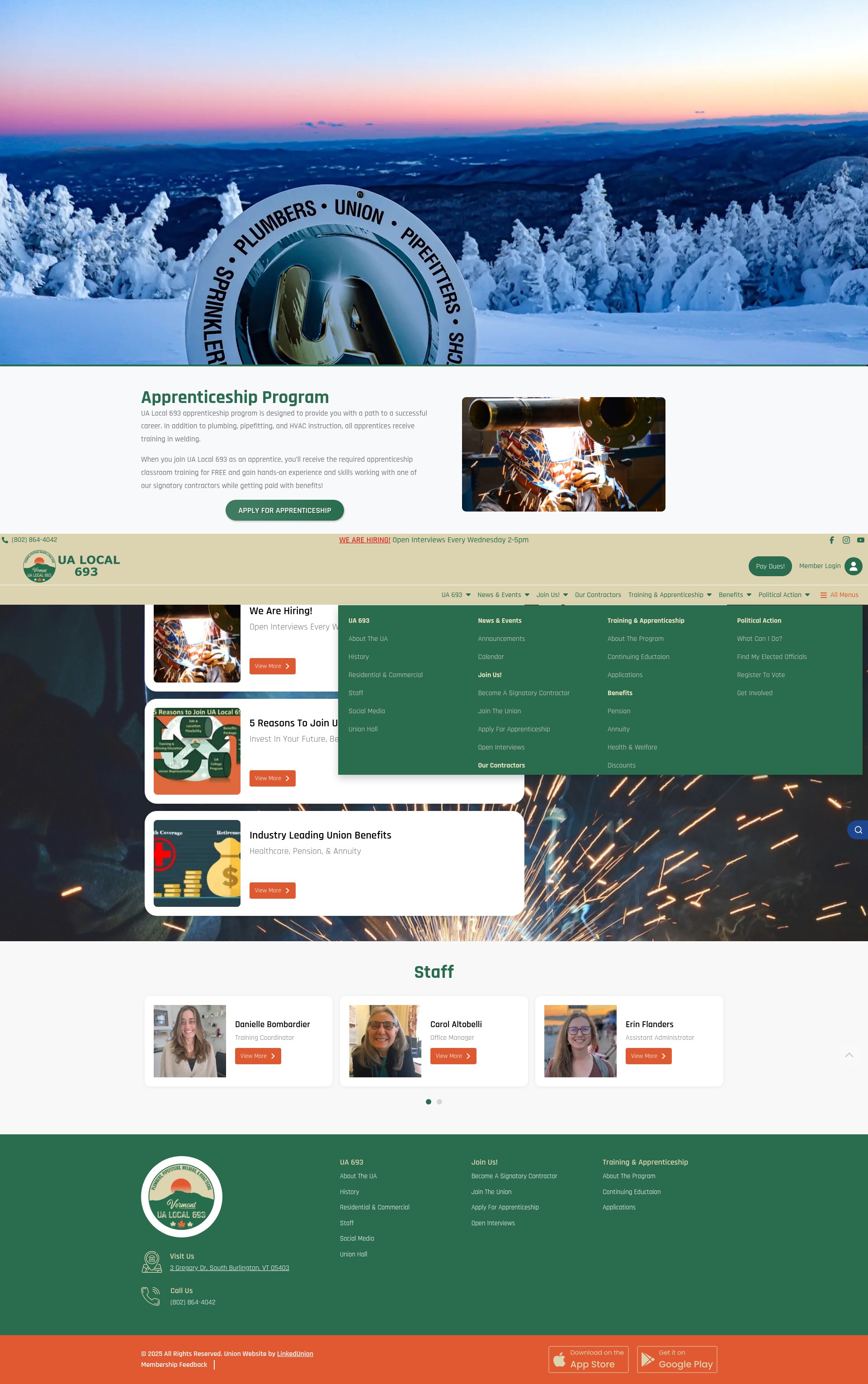 Screenshot of ualocal693.org
