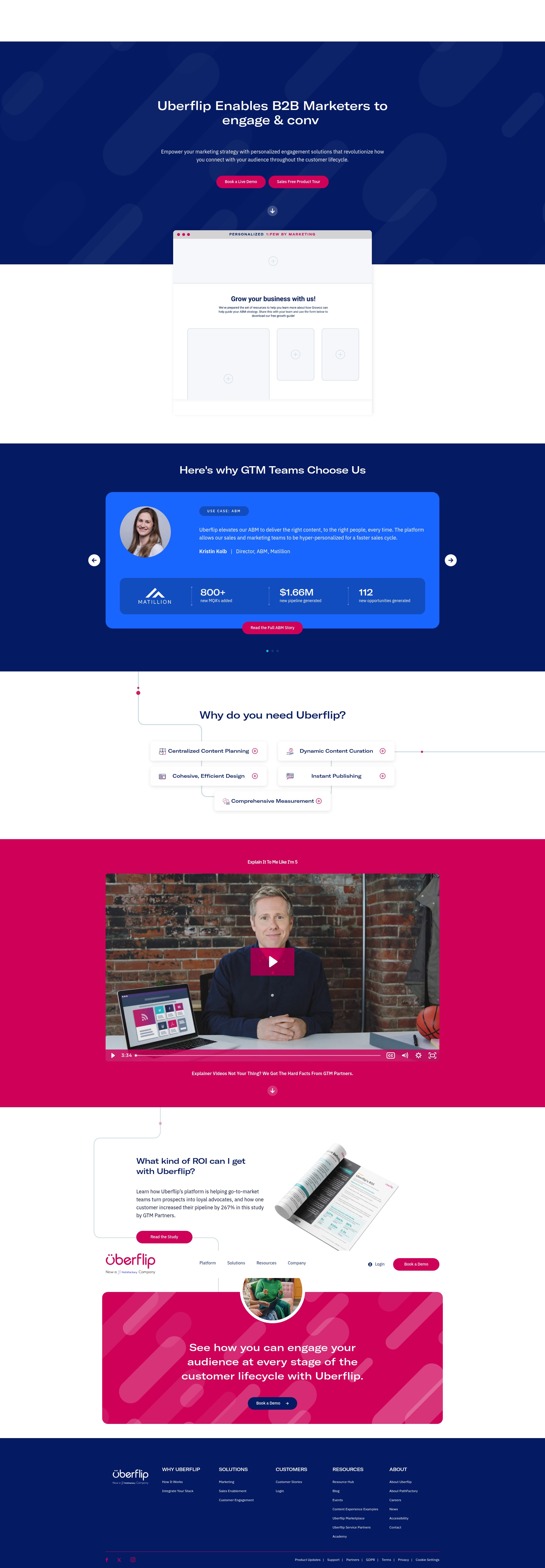 Screenshot of uberflip.com