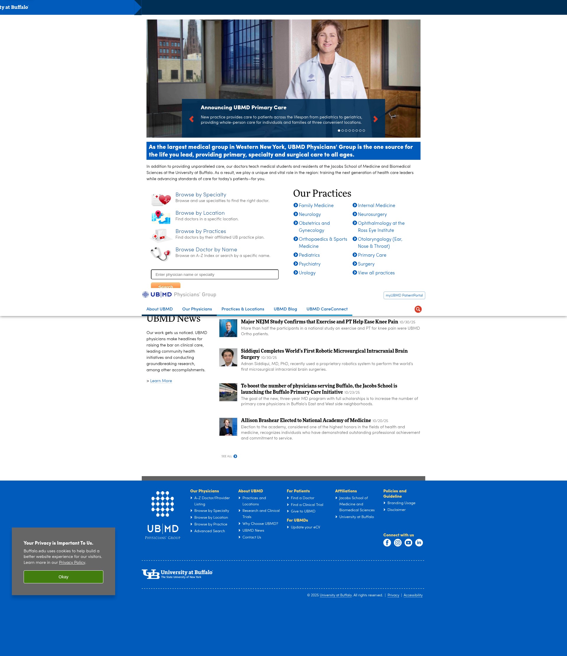 Screenshot of ubmd.com