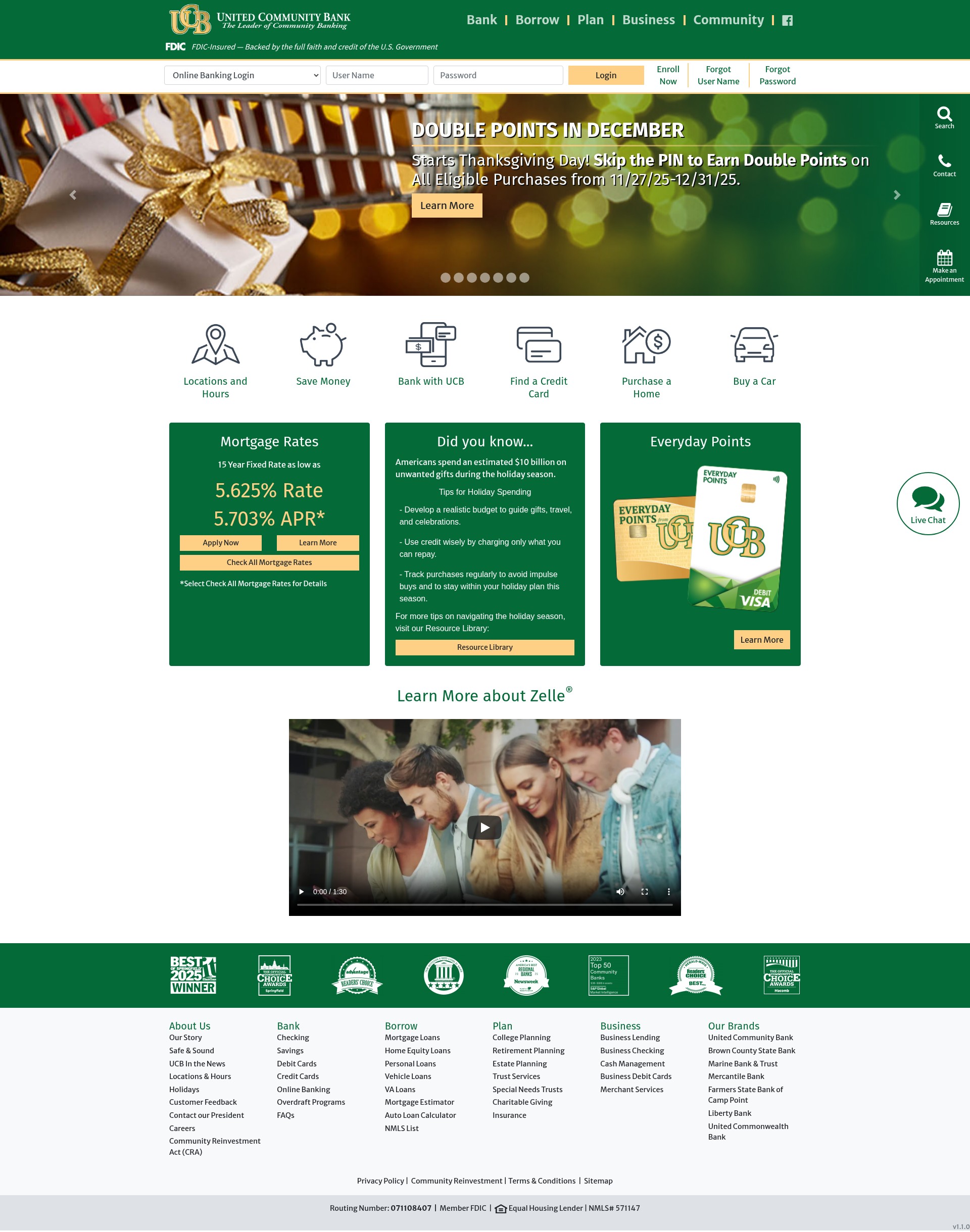 Screenshot of ucbbank.com