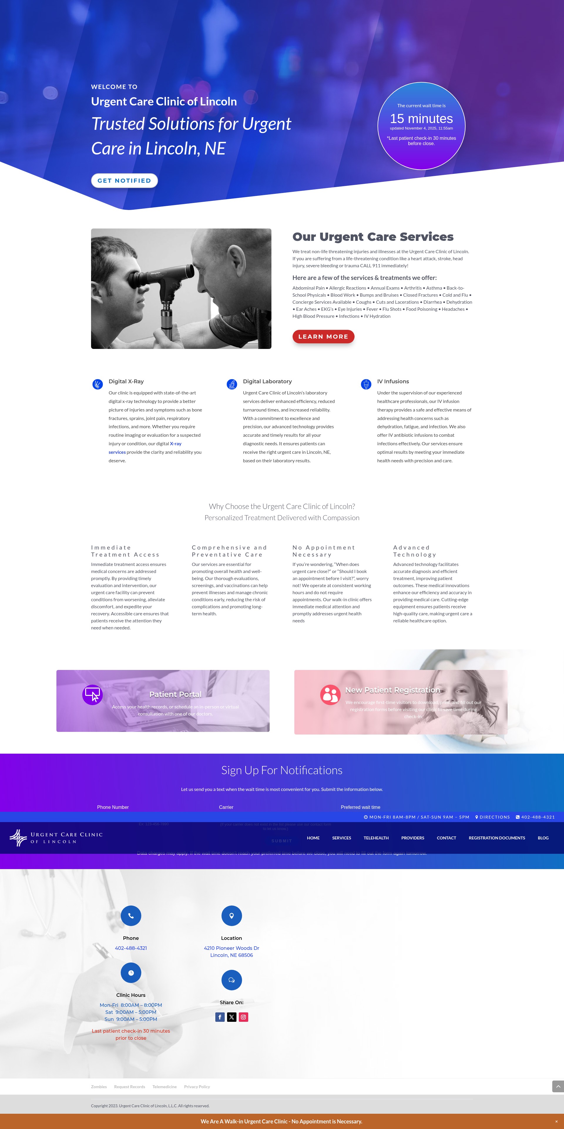 Screenshot of ucclincoln.com