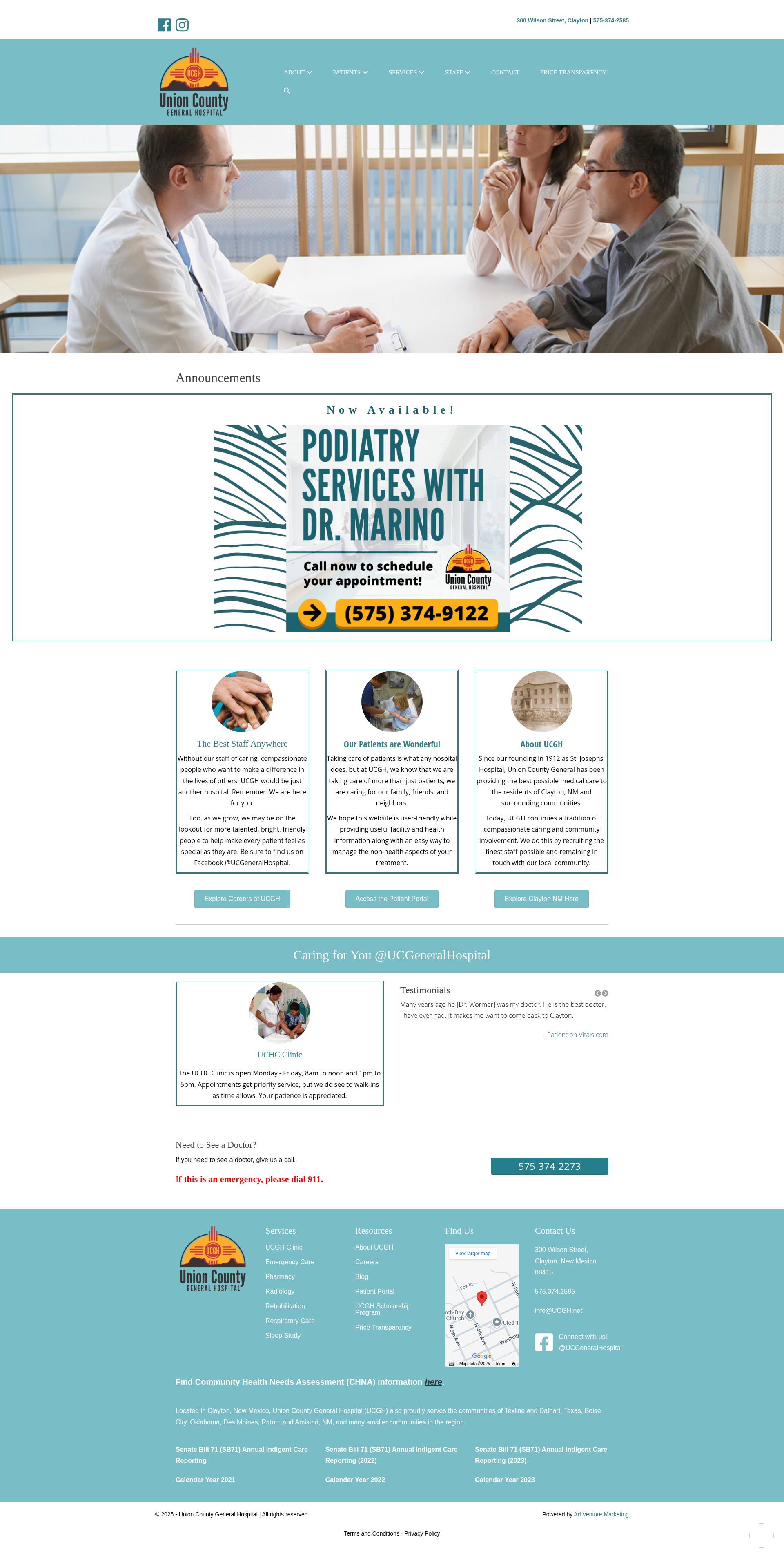 Screenshot of ucgh.net