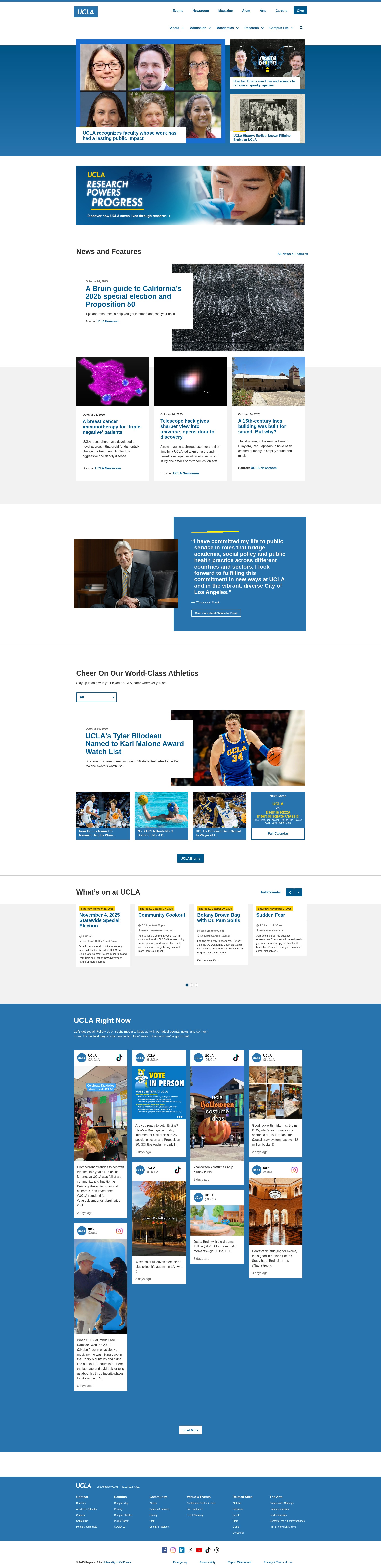 Screenshot of ucla.edu