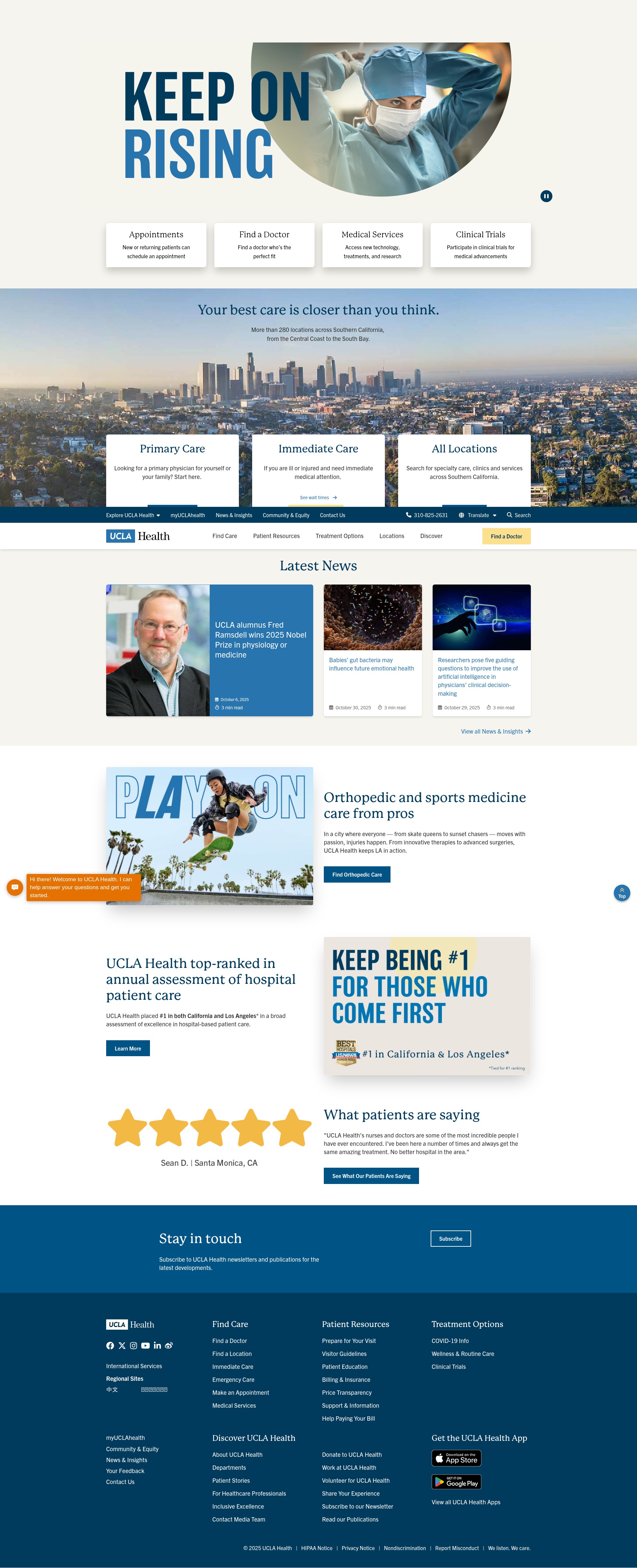 Screenshot of uclahealth.org