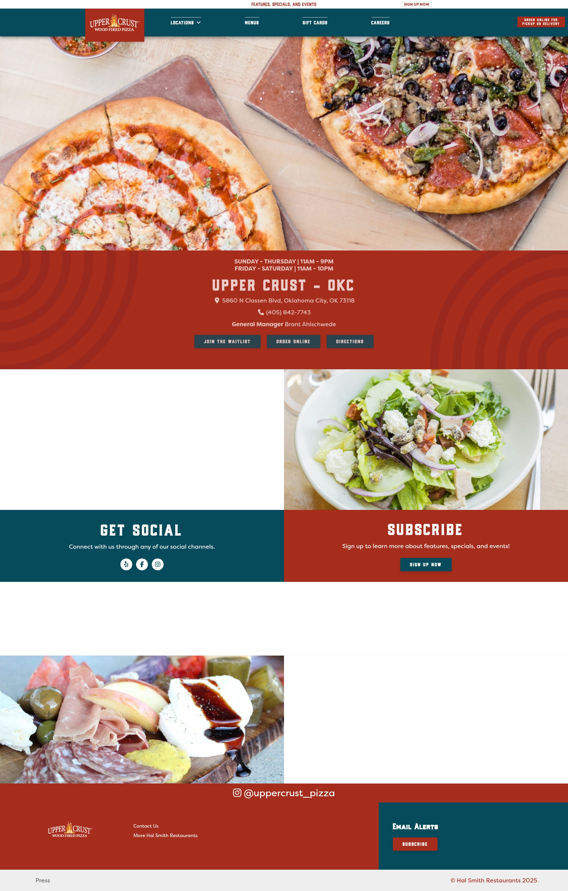 Screenshot of ucpizza.com