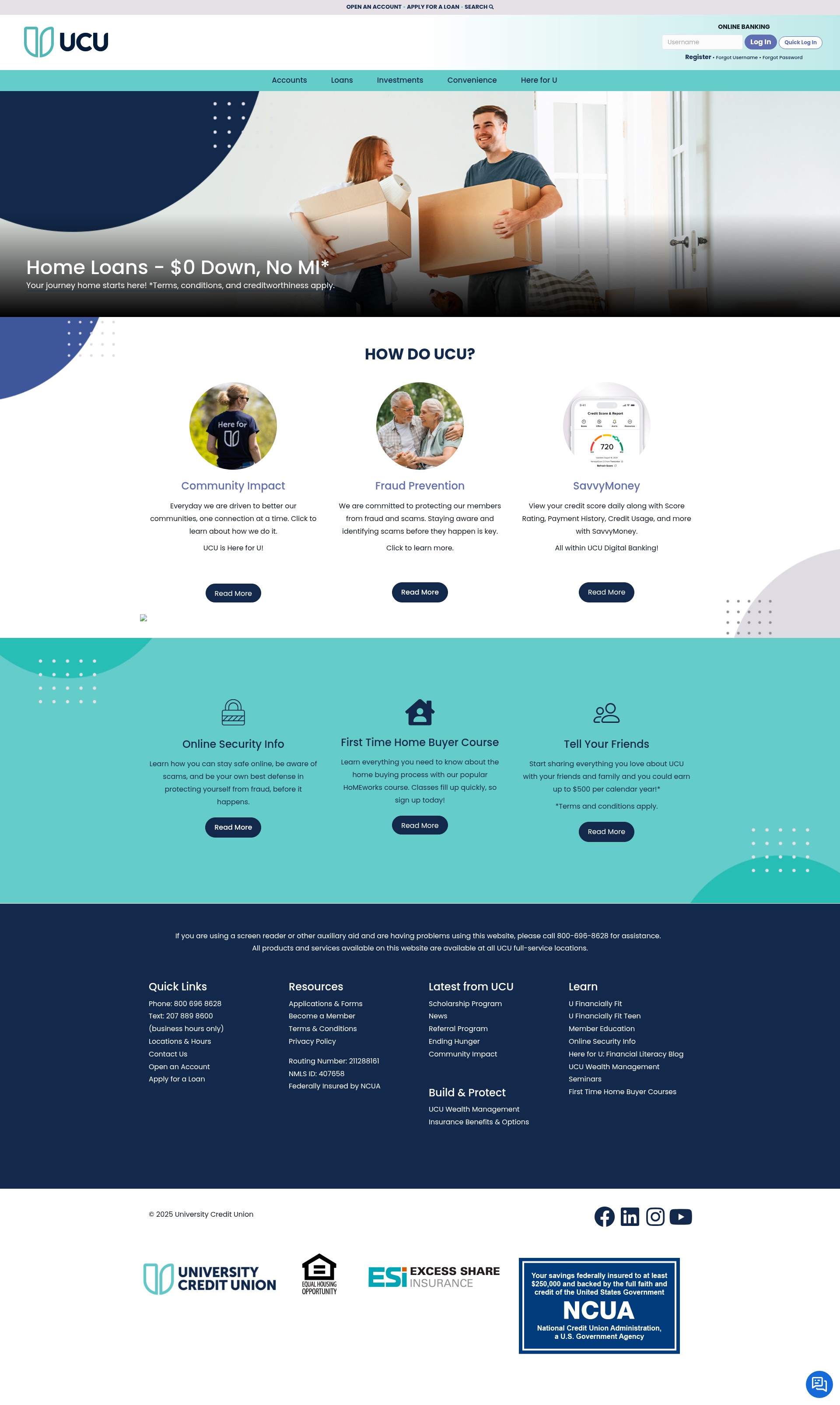 Screenshot of ucumaine.com