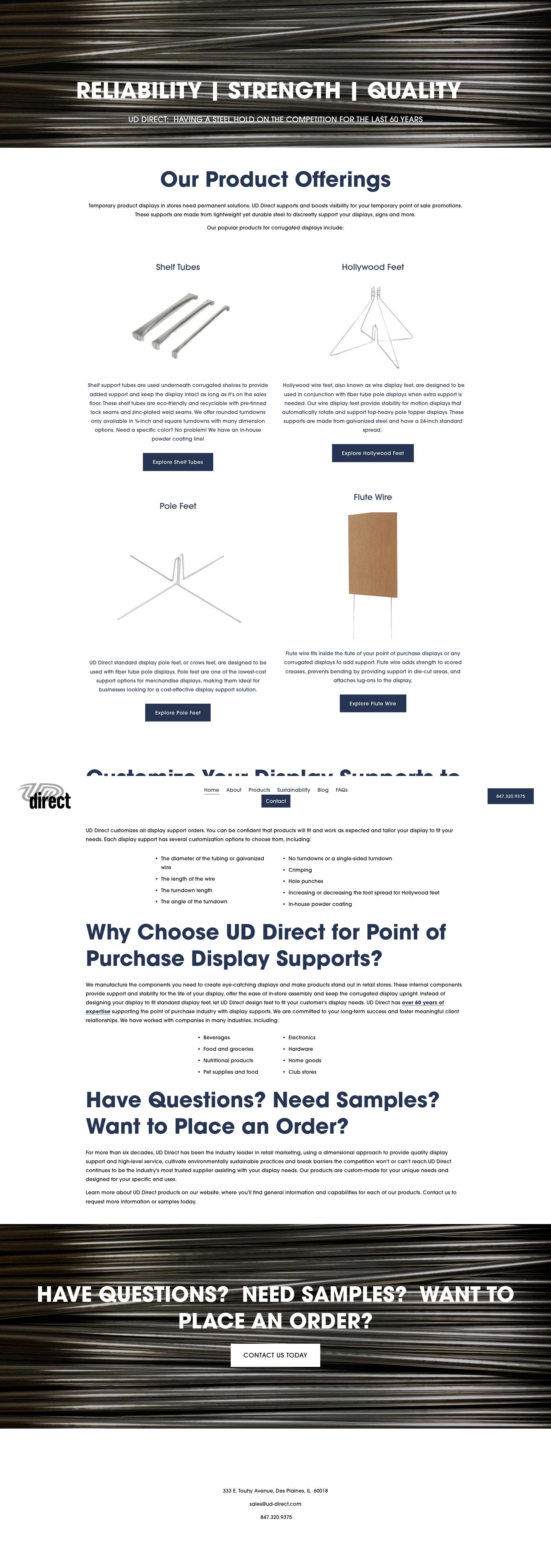 Screenshot of ud-direct.com