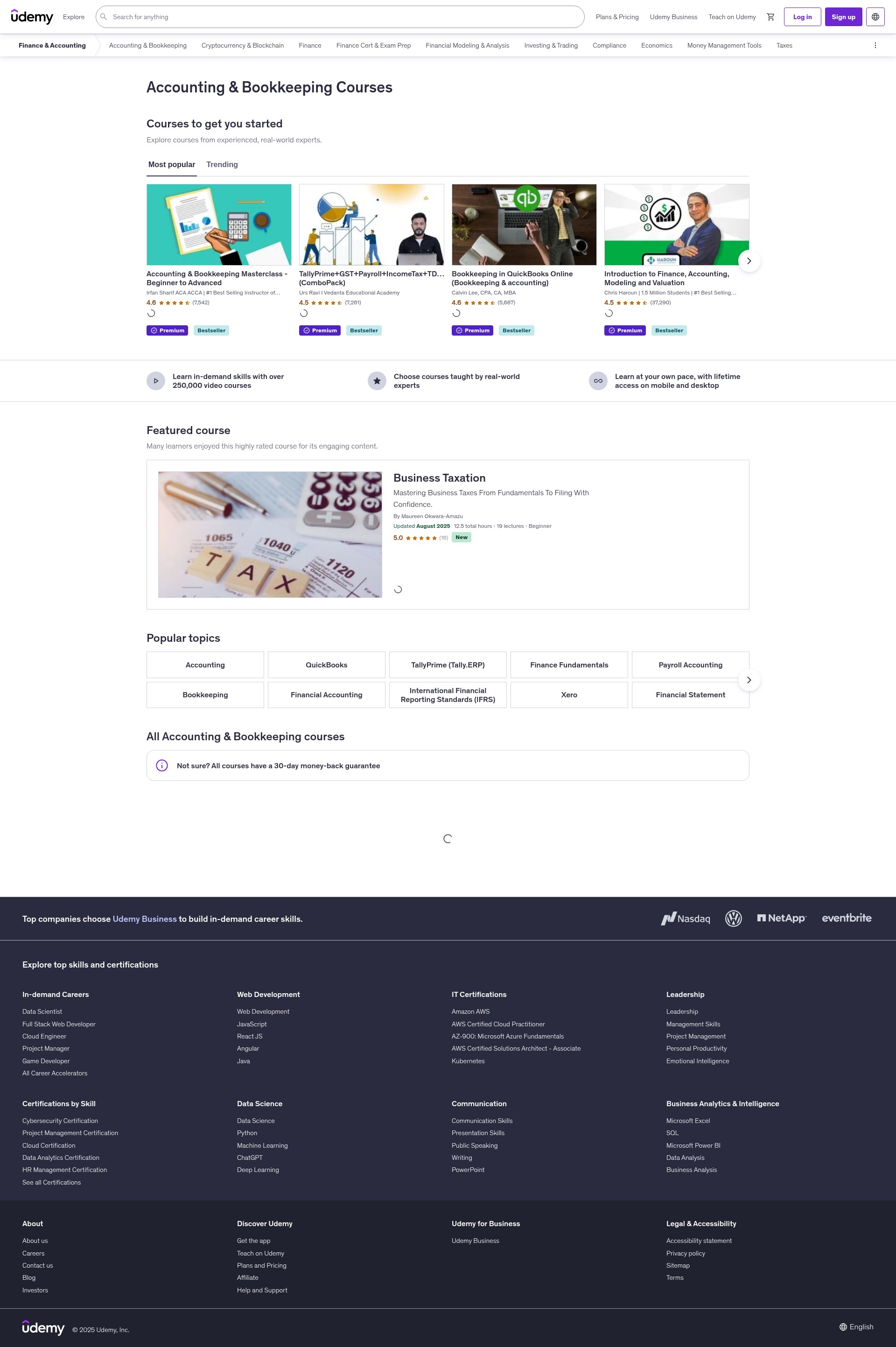 Screenshot of udemy.com