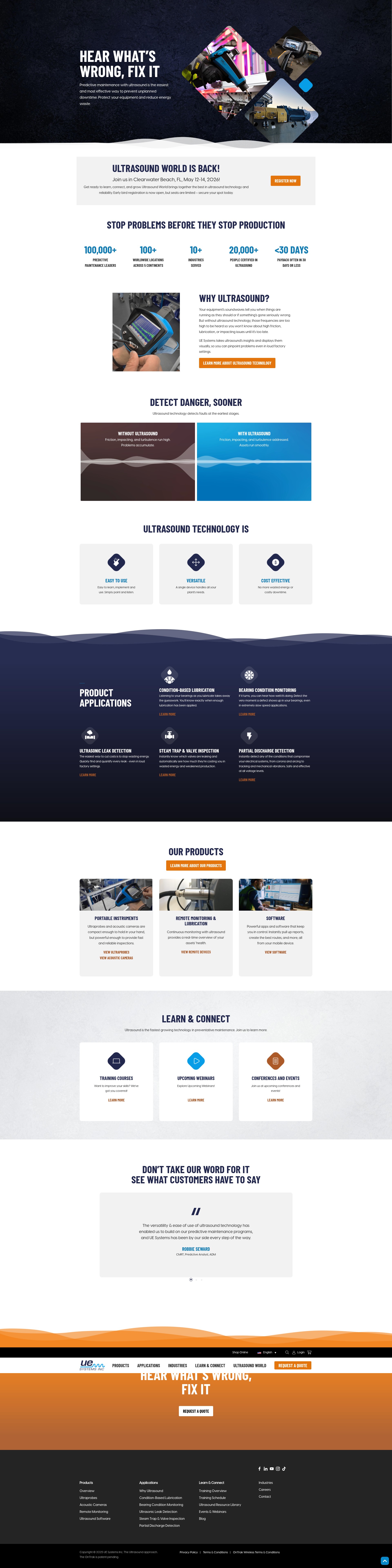 Screenshot of uesystems.com