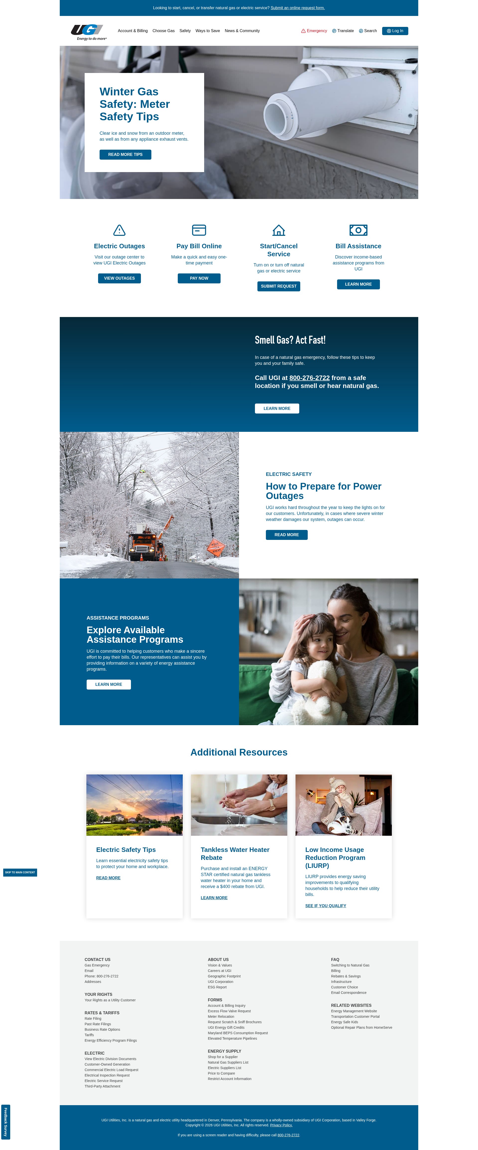Screenshot of ugi.com