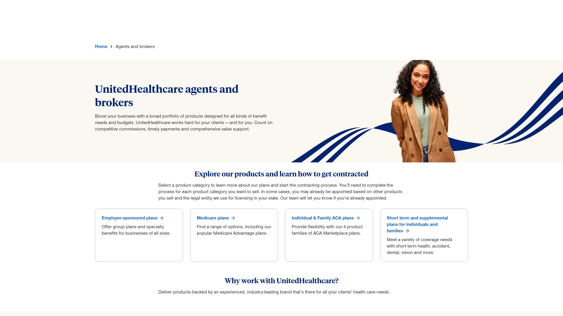 Screenshot of uhc.com