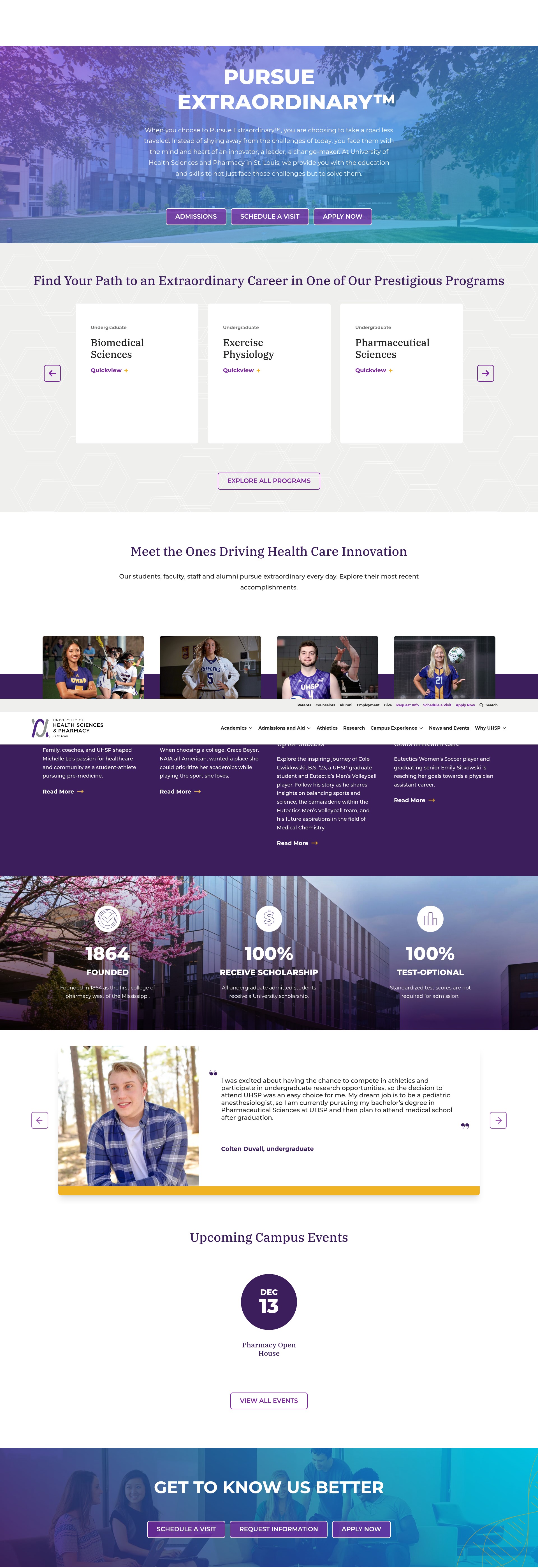 Screenshot of uhsp.edu