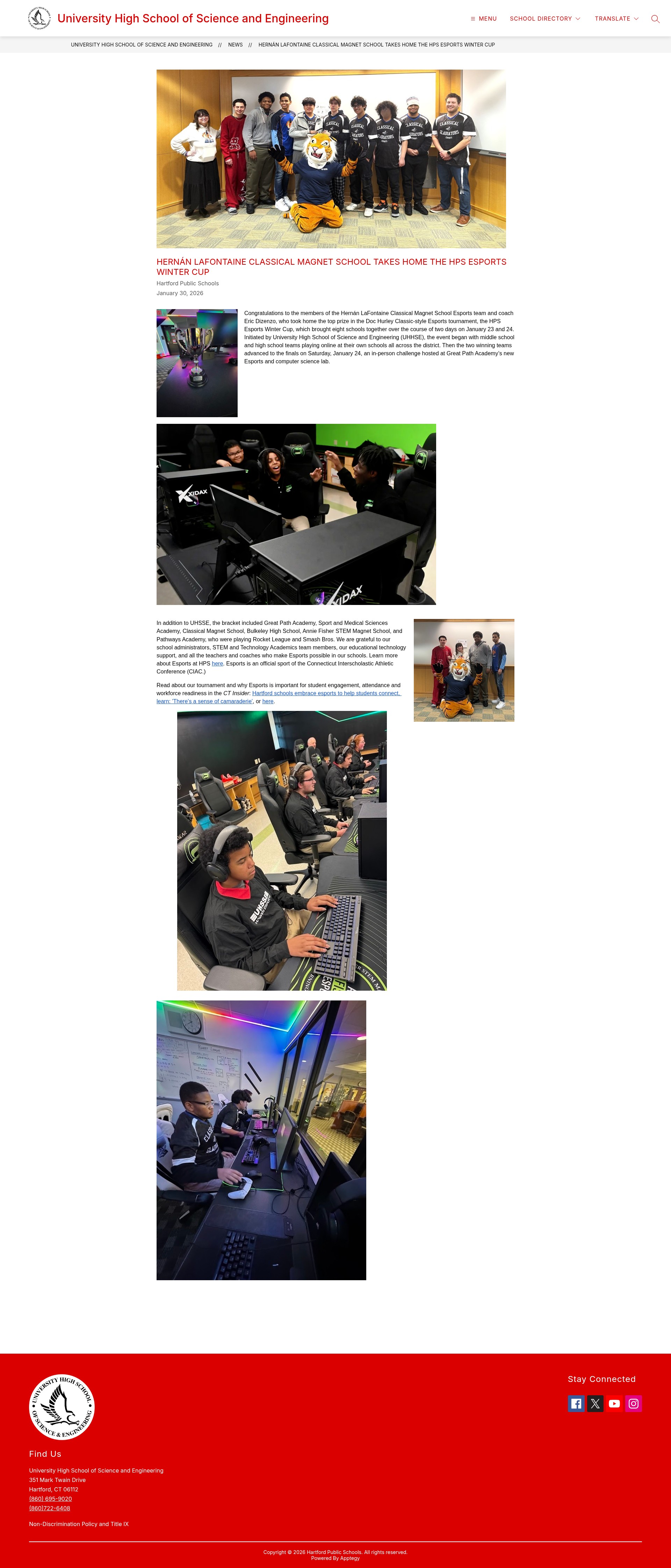 Screenshot of uhsse.org