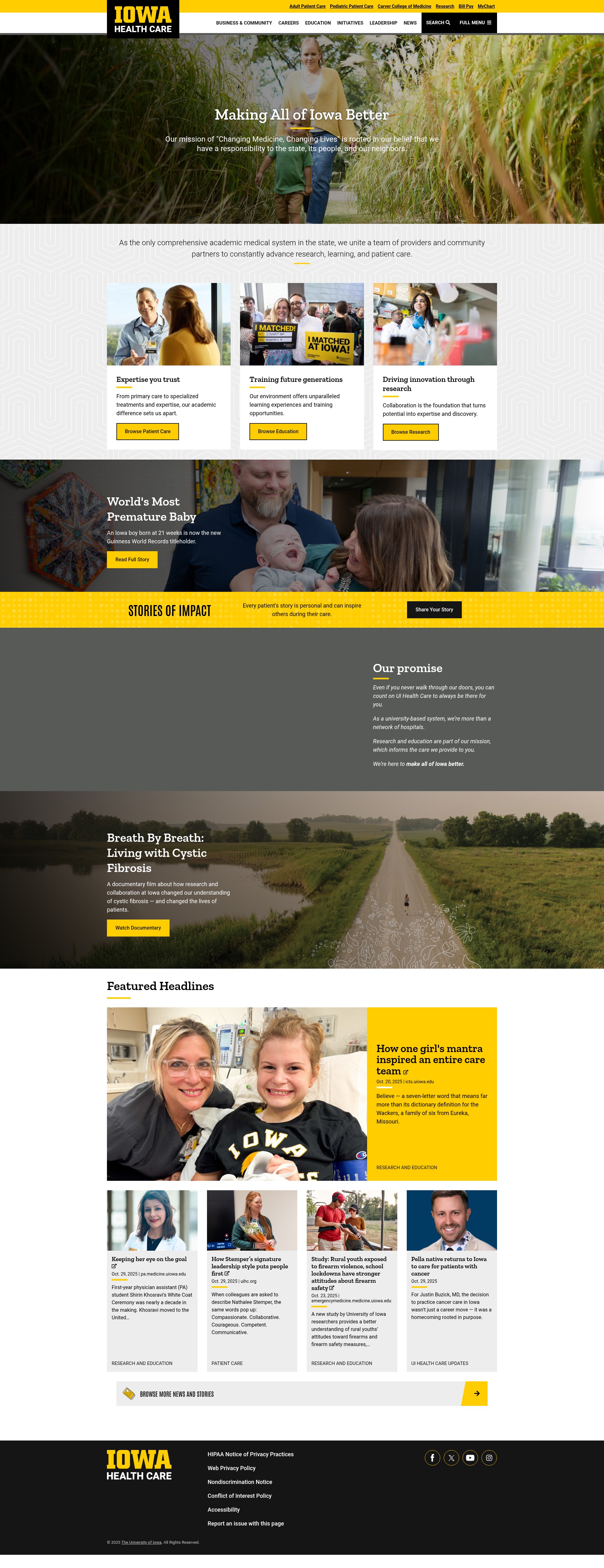 Screenshot of uihealthcare.org