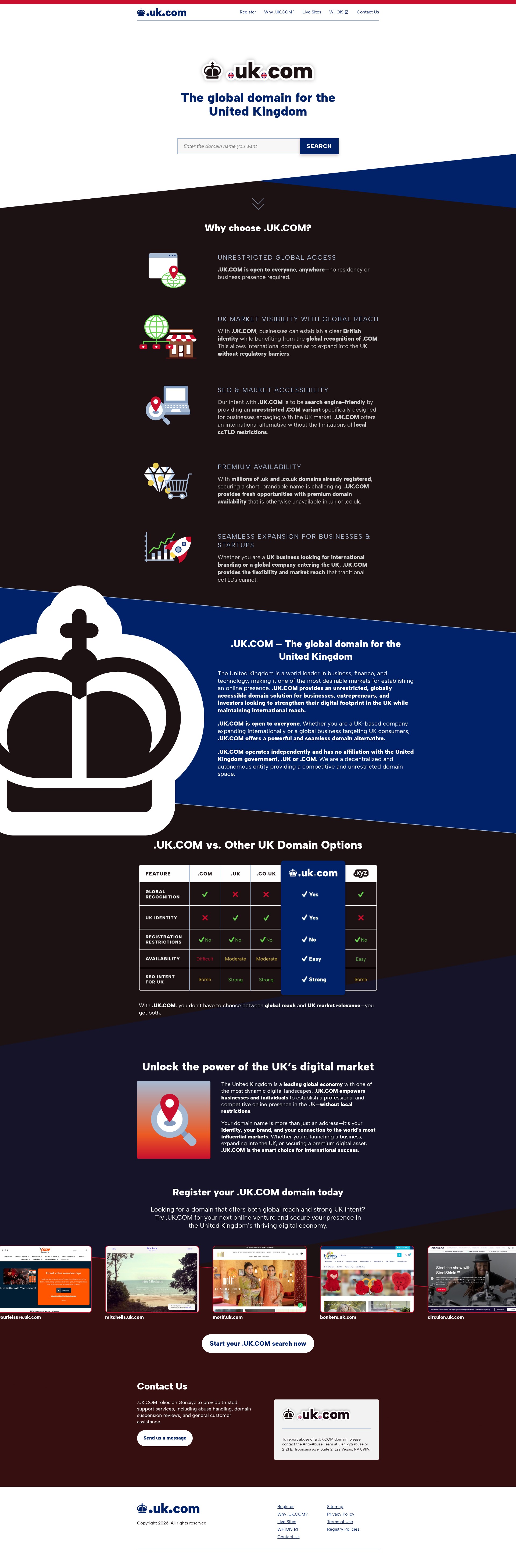 Screenshot of uk.com